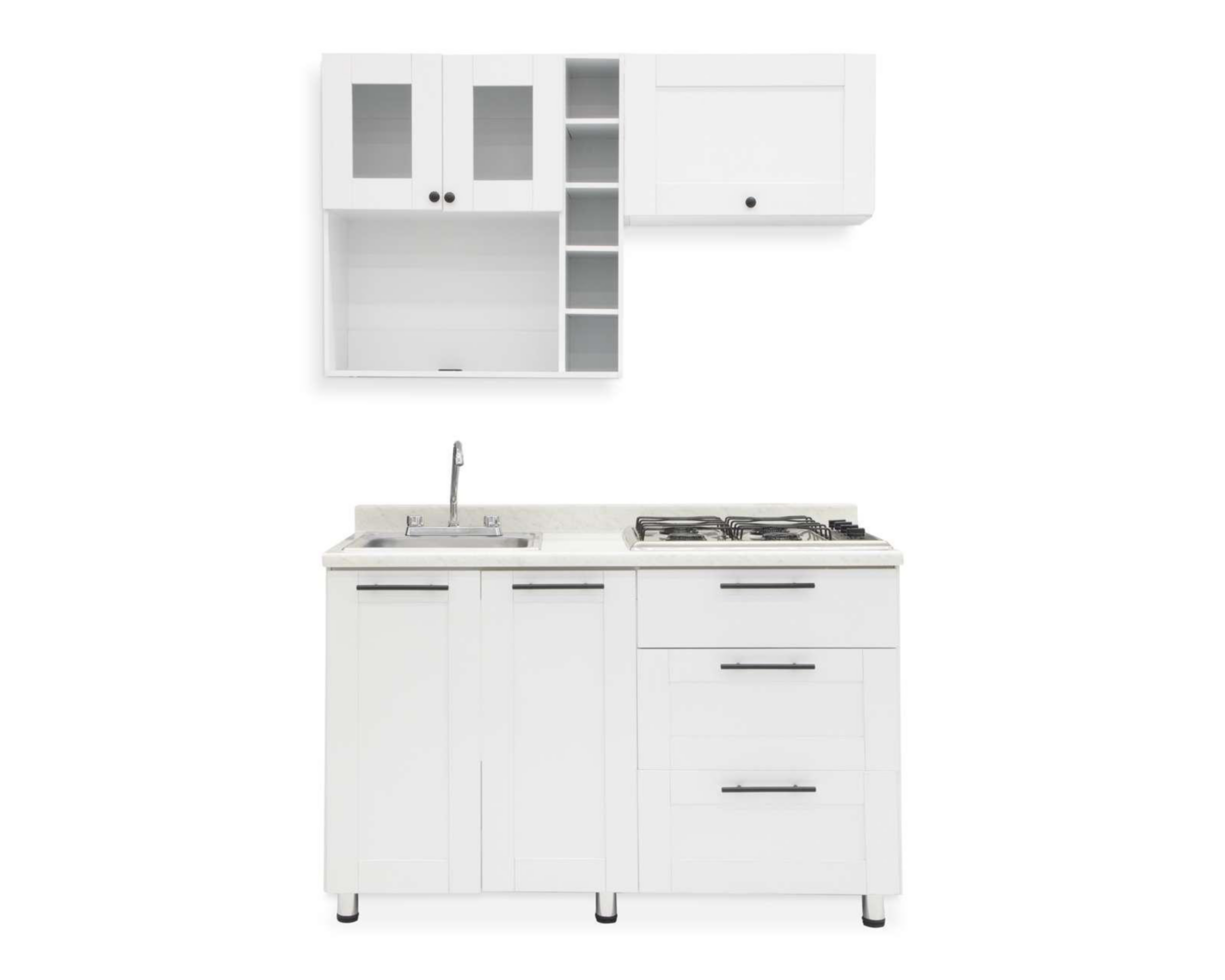 Foto 2 | Cocina Integral Mobi Montgomery Blanca 135 cm