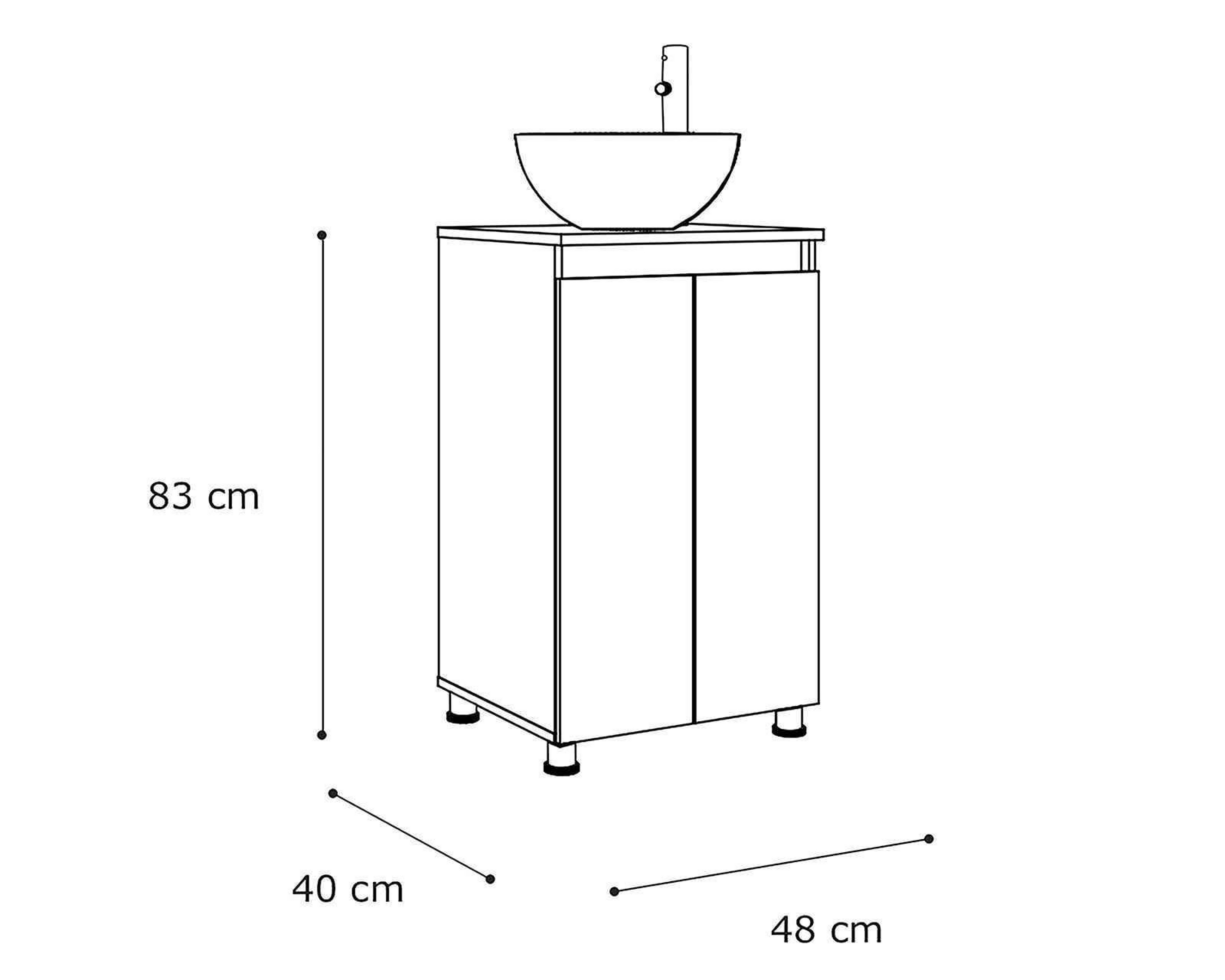 Foto 6 pulgar | Mueble para Baño Mobi Santander Fresno