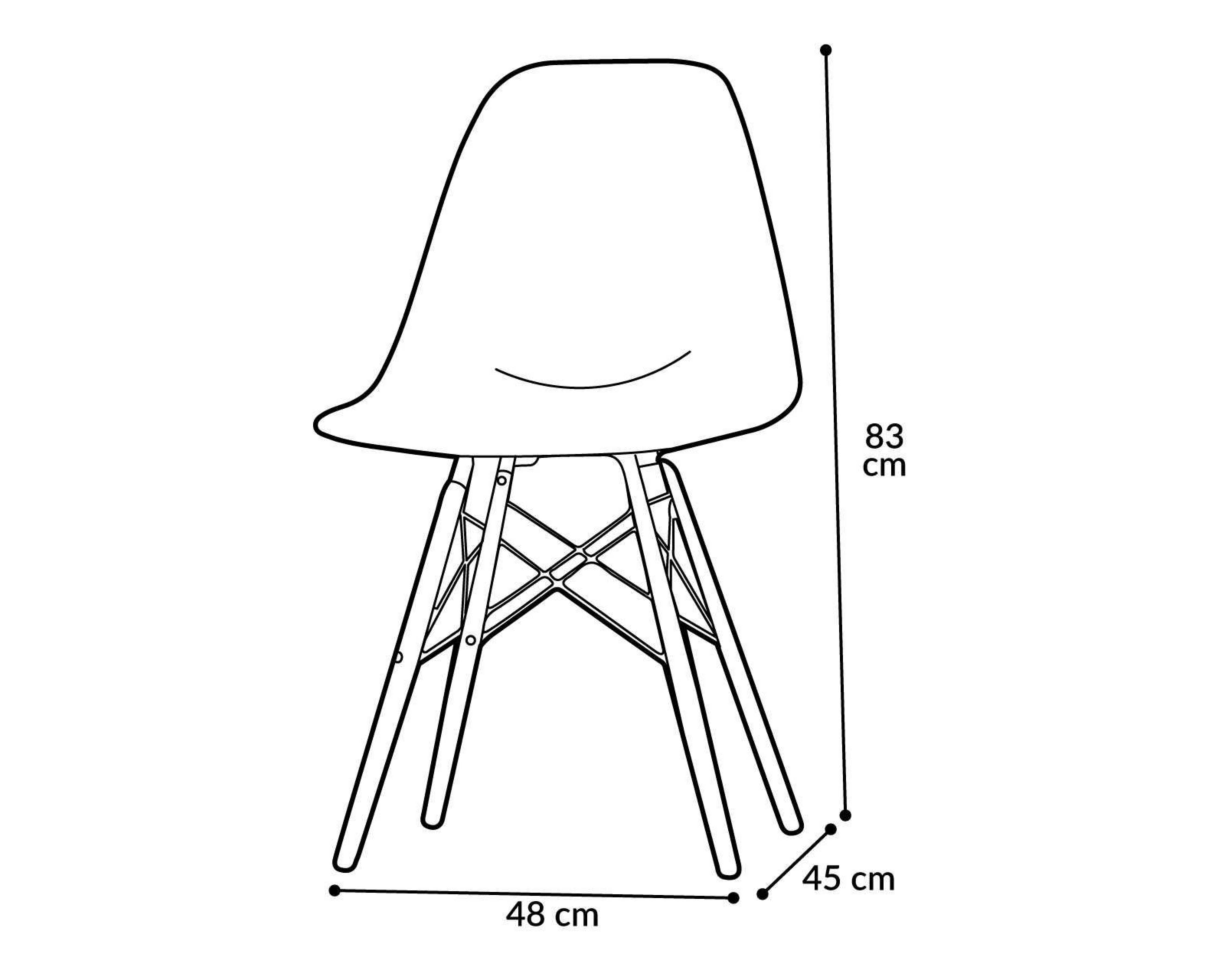 Foto 7 pulgar | Silla Coco Blanca