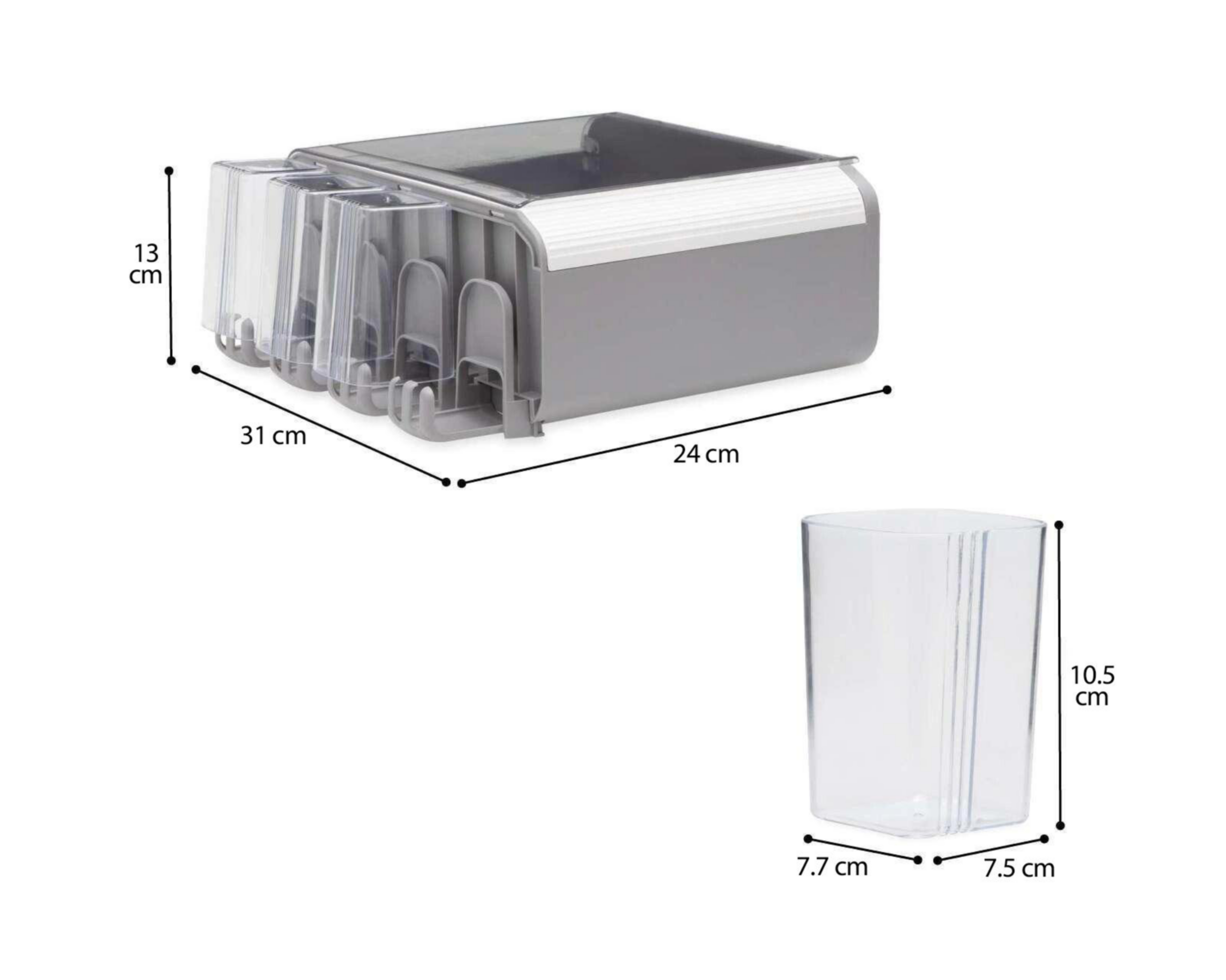 Foto 9 pulgar | Caja organizadora para Baño +Simple