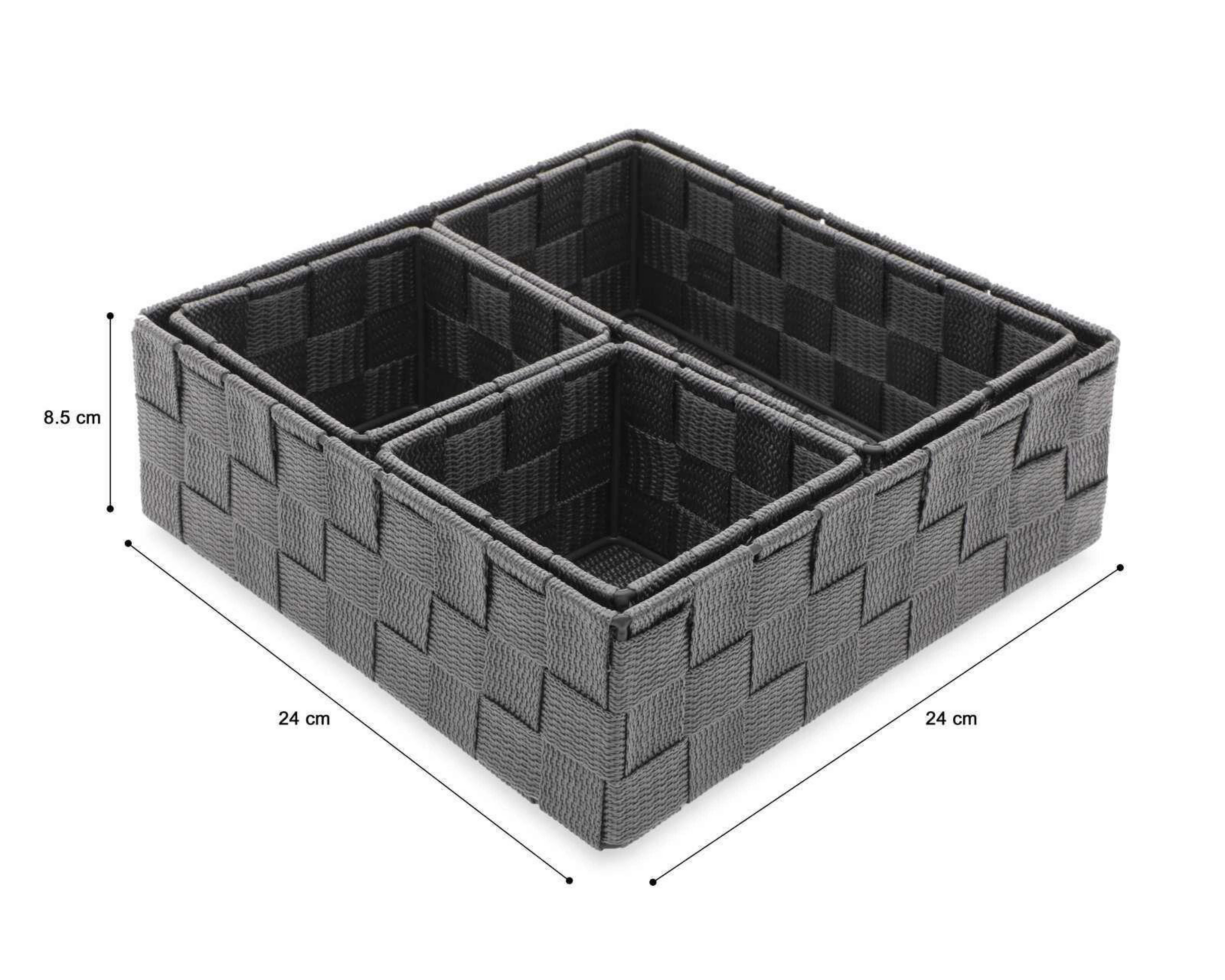 Foto 9 pulgar | Caja de Tela Natali +Simple 4 Piezas