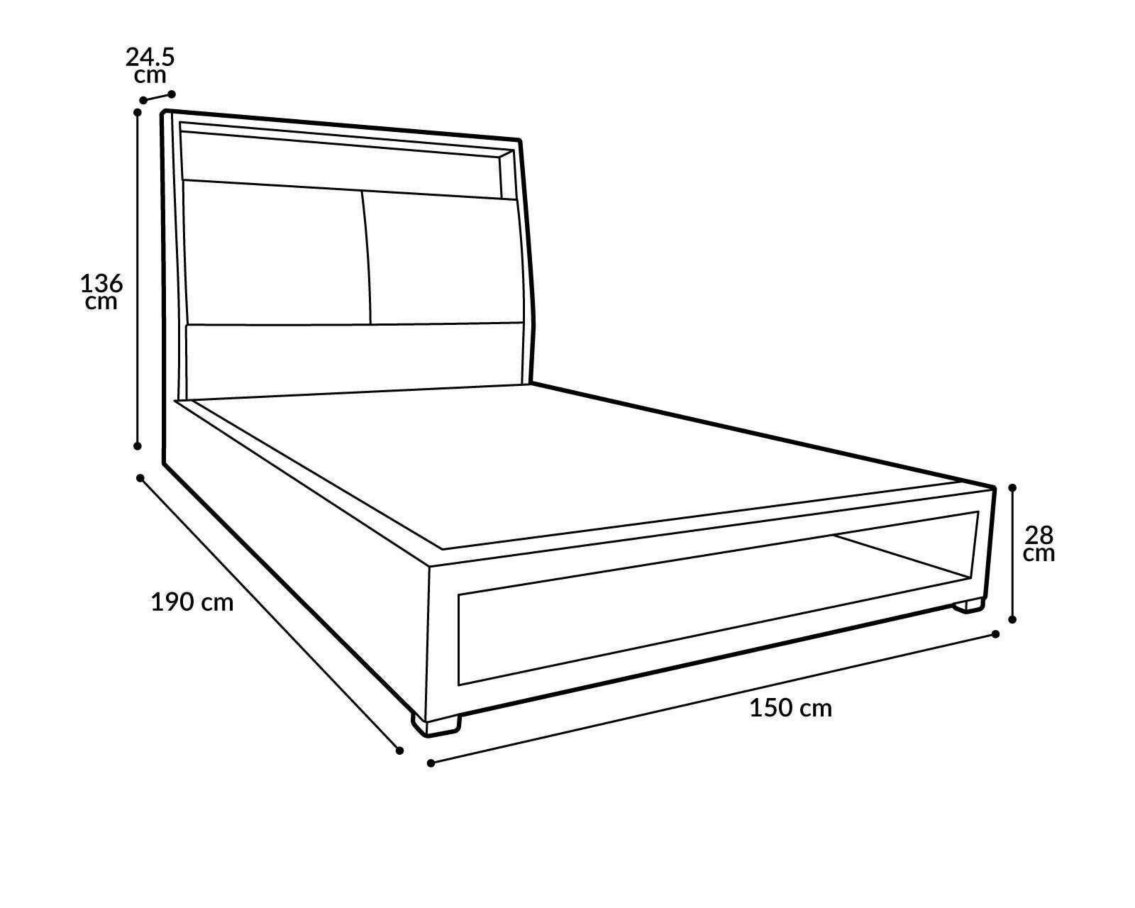 Foto 7 pulgar | Cama Queen Size Catania de Madera