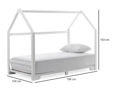 Foto 6 | Cama Gonher Montessori Blanca Individual