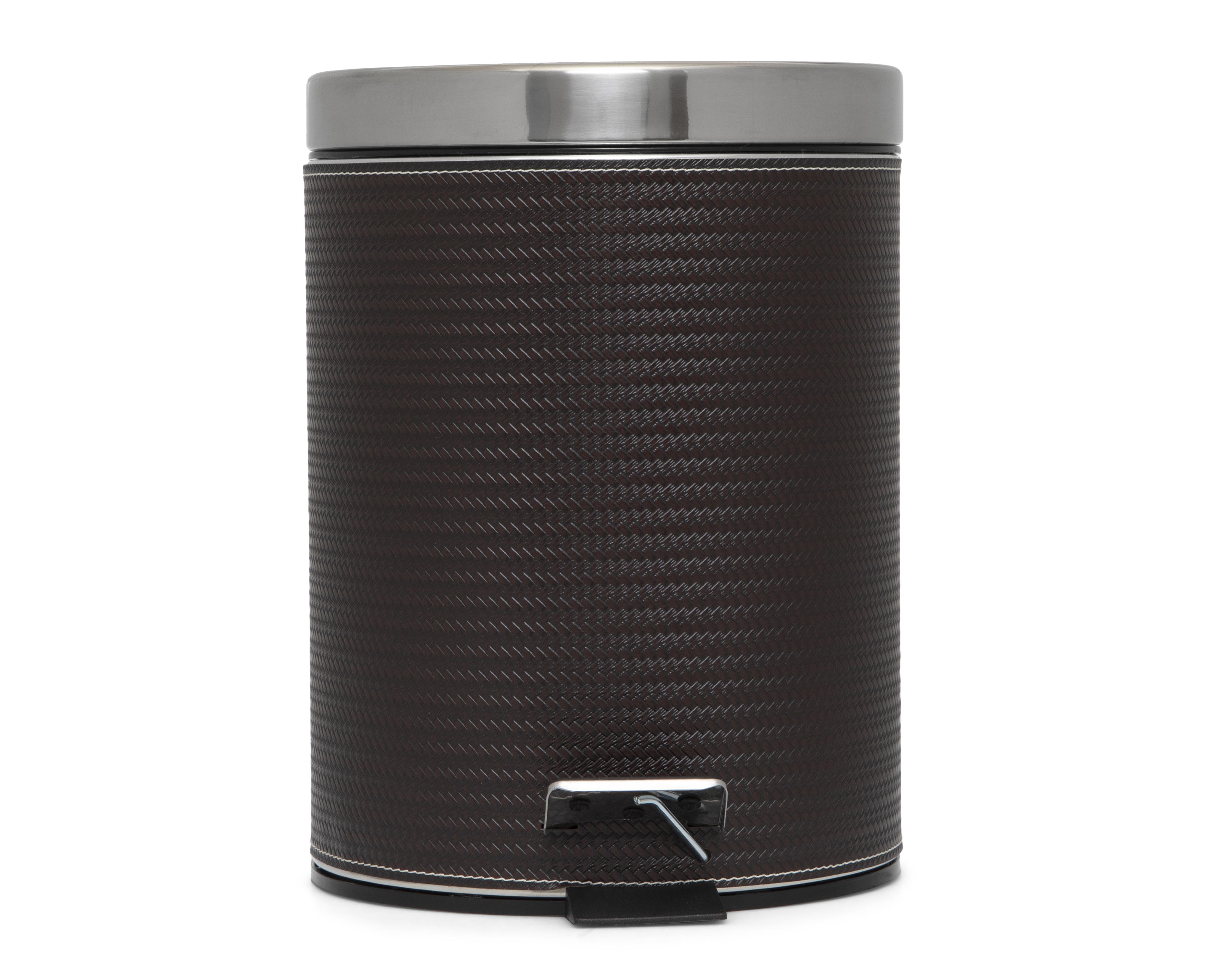 Bote de Basura de Acero Inoxidable +Simple Leo Café $369