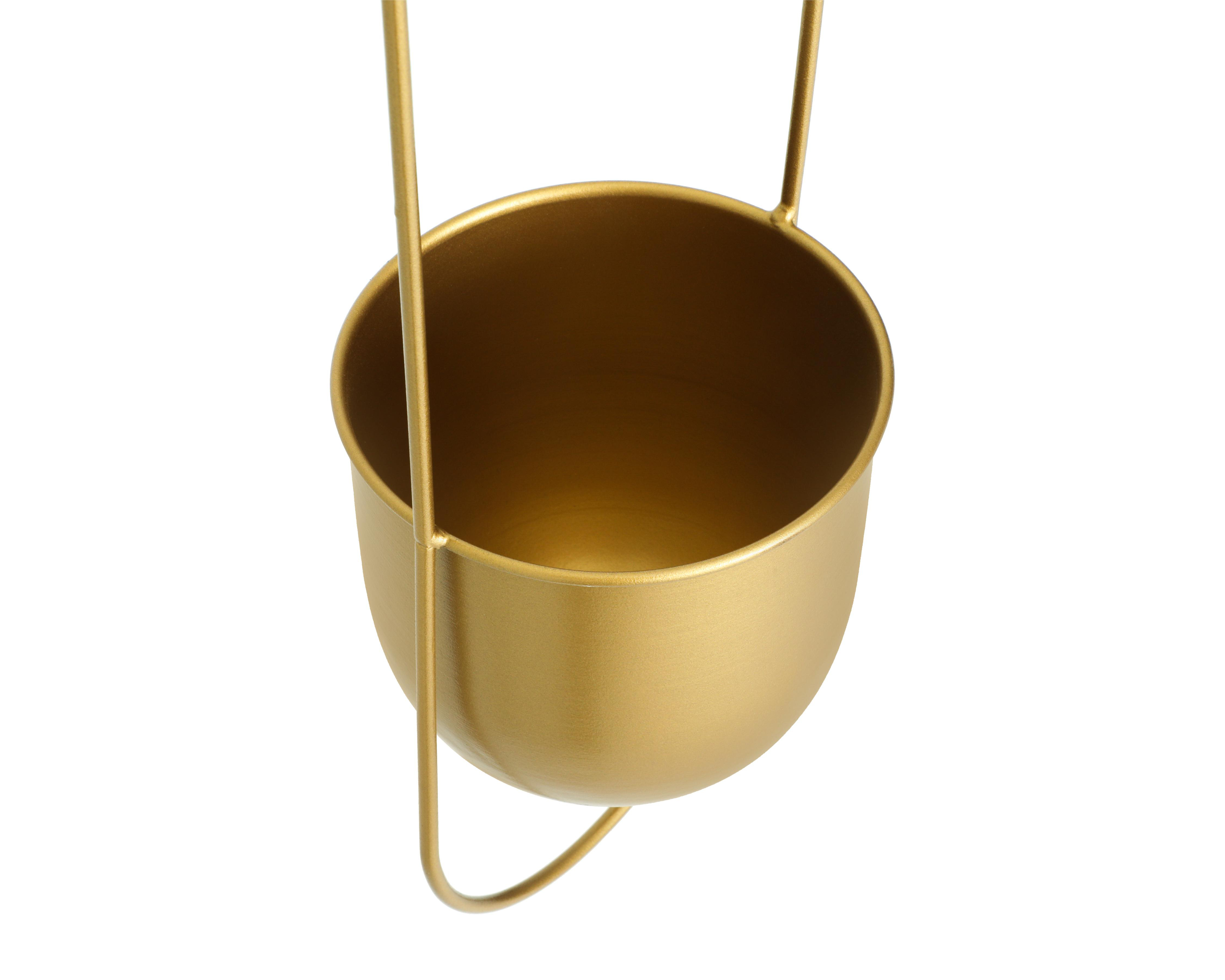 Foto 4 pulgar | Maceta Colgante Congo Manzanilla Oro 98 cm