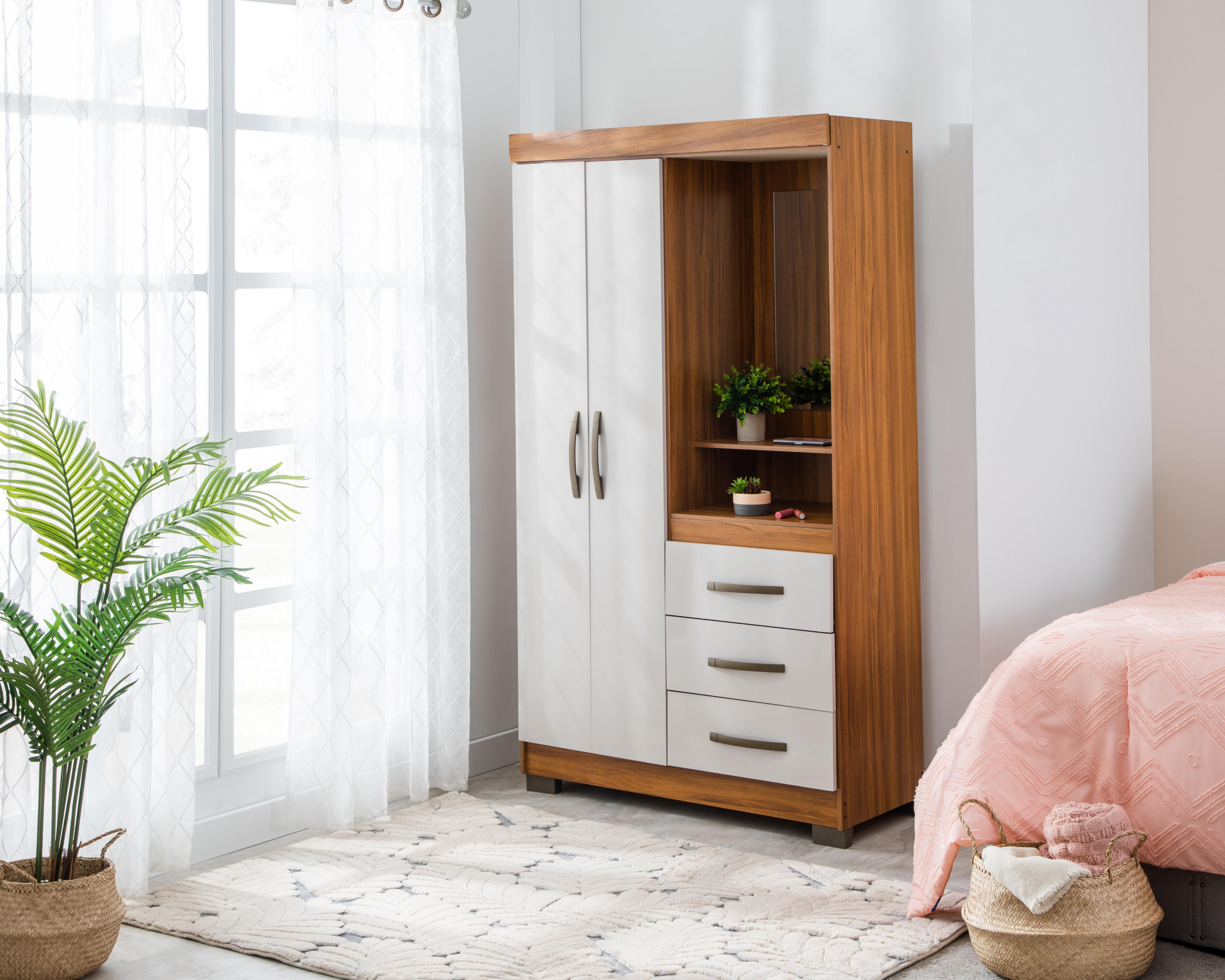 Ropero Karim Café 188 cm $4,299