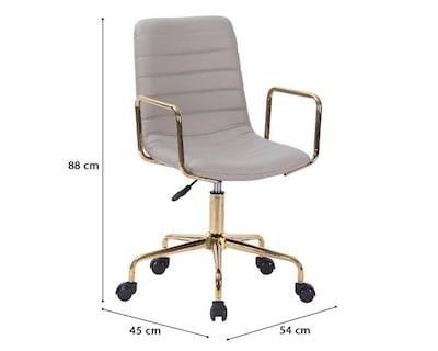 Foto 6 | Silla de Oficina Bella Gris