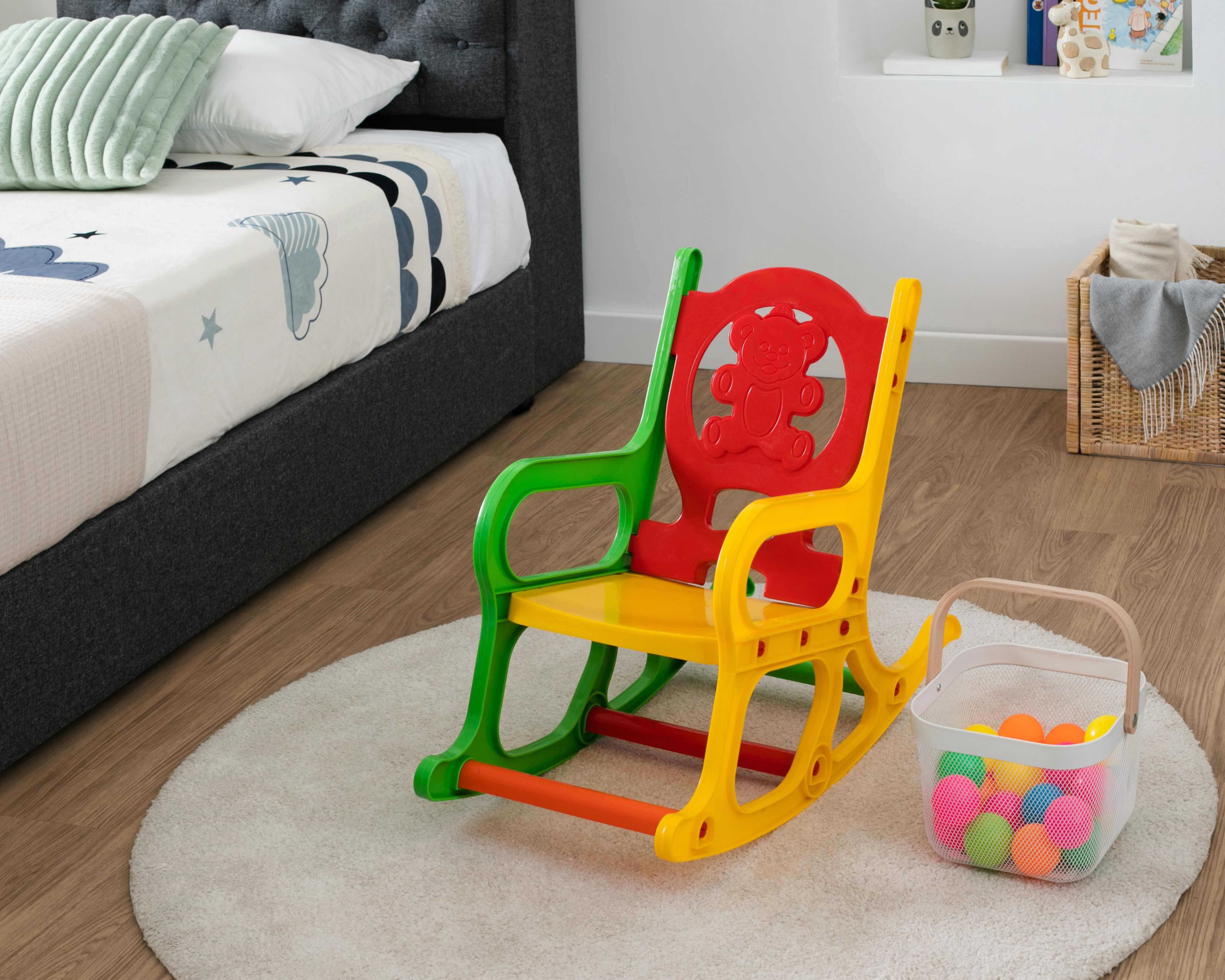 Foto 5 pulgar | Silla Mecedora Osito Multicolor