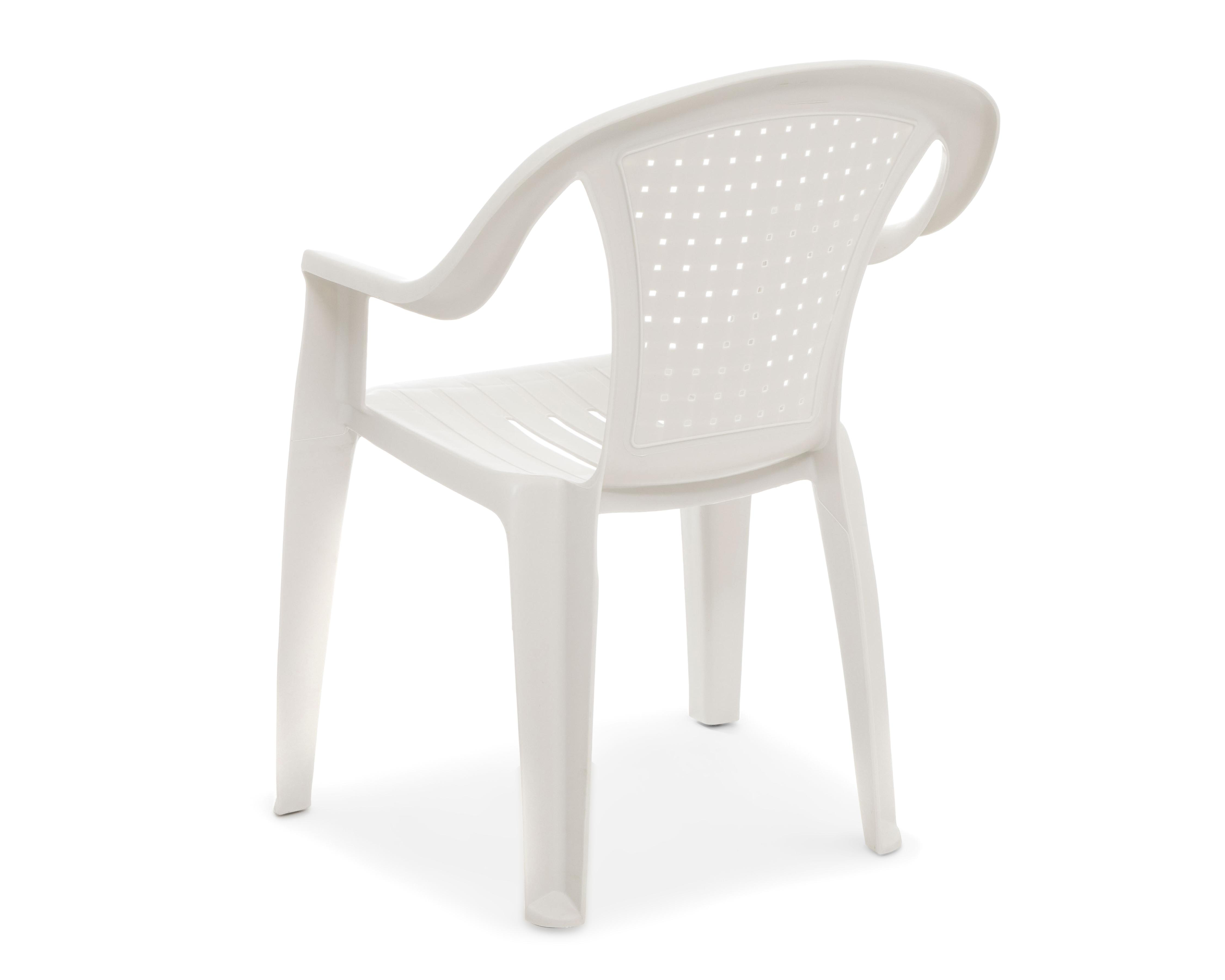 Foto 3 pulgar | Silla Cuadros Blanco Perla