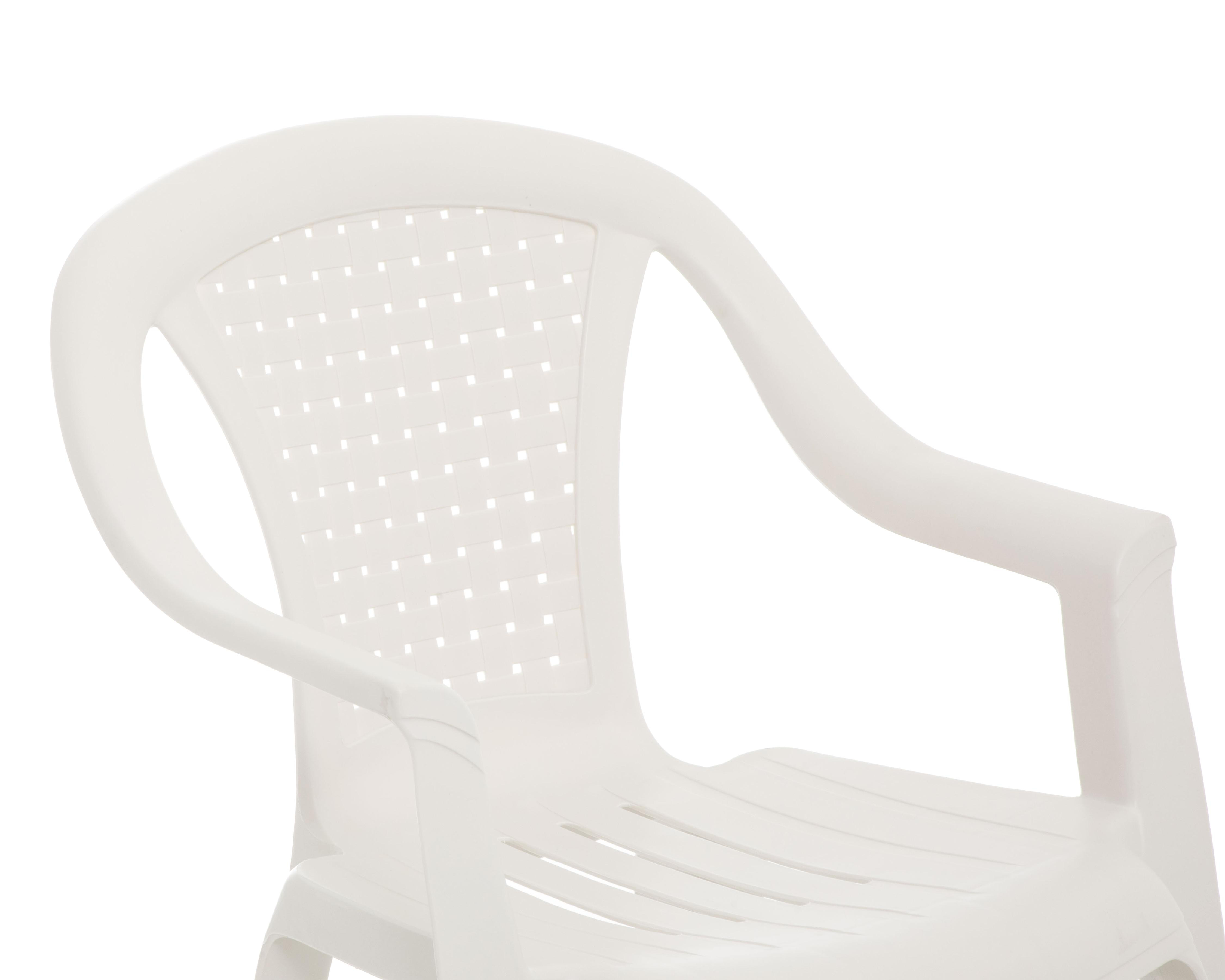 Foto 4 pulgar | Silla Cuadros Blanco Perla