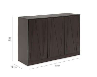 Foto 6 | Bufetera con Puertas Mobi Ponce Chocolate