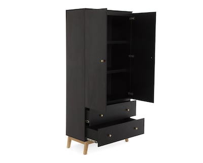 Foto 3 | Ropero Gales Negro 175 cm