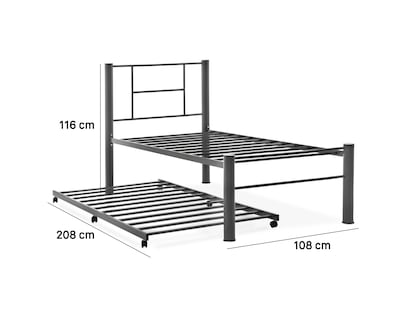 Foto 7 | Cama Canguro Individual Lucía de Metal