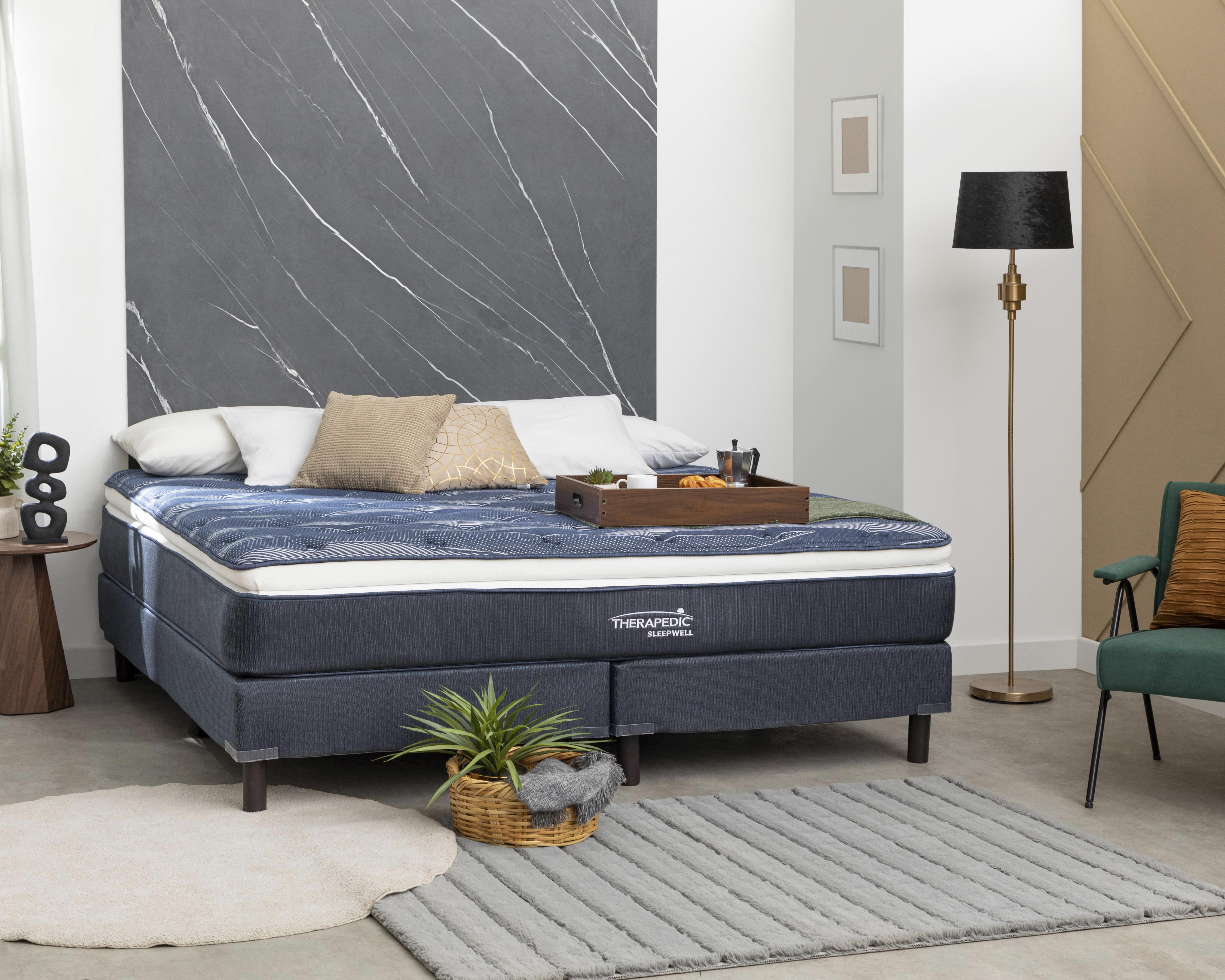 Juego de Colchón y Box King Size Therapedic Sleepwell $12,799