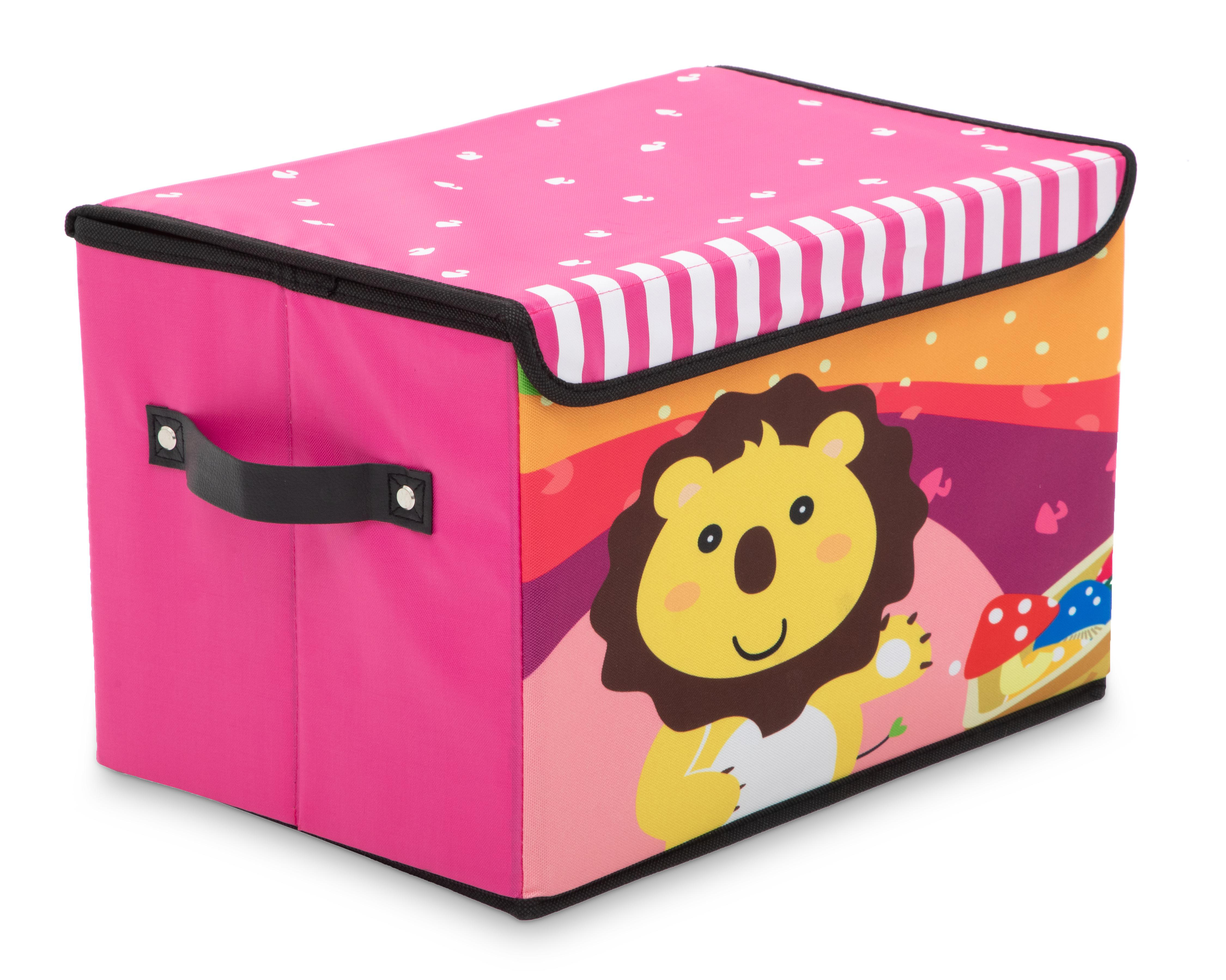 Caja de Almacenamiento +Simple León Rosa