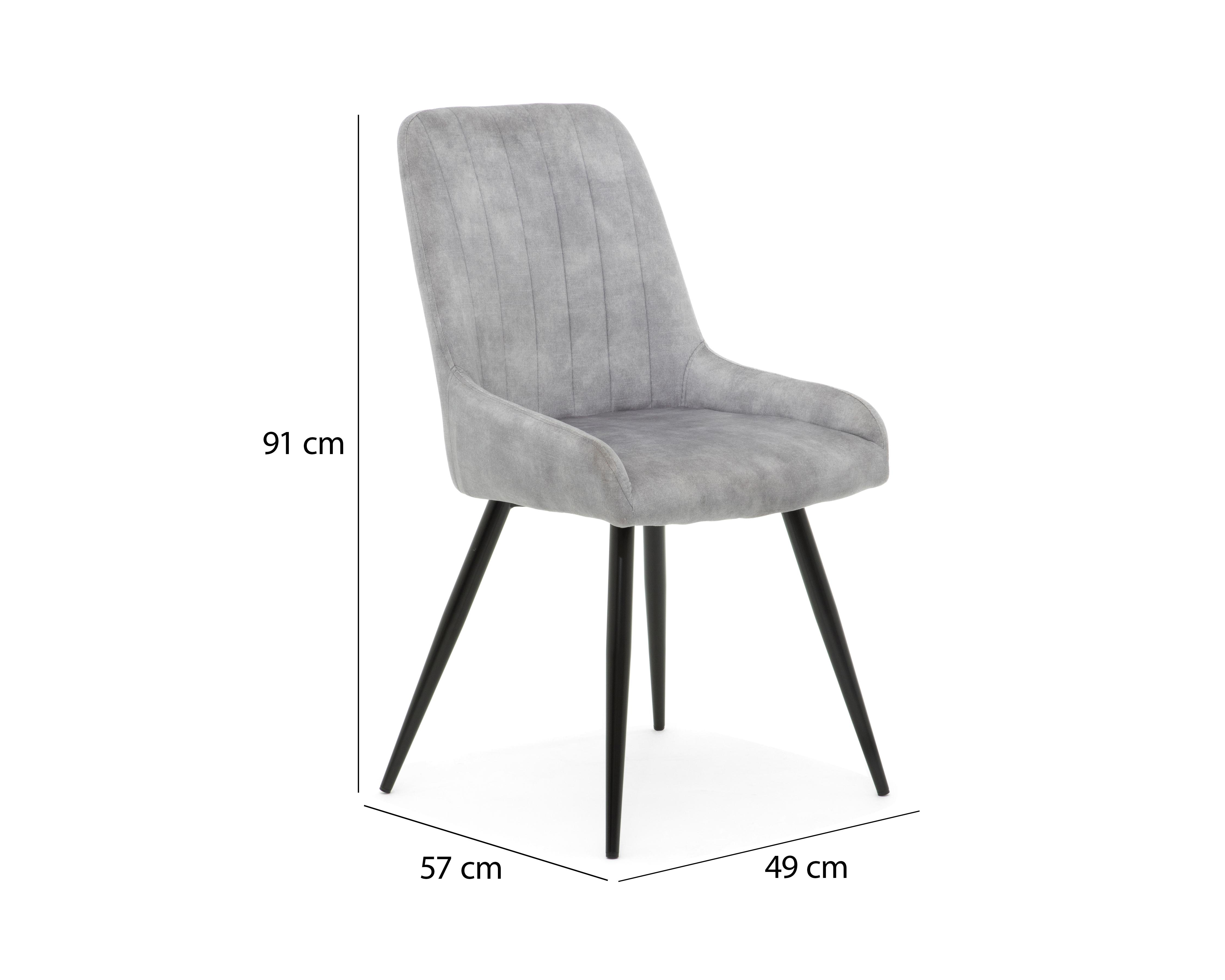 Foto 7 pulgar | Silla Vicenza Gris