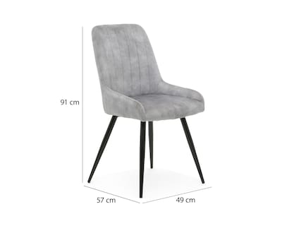 Foto 6 | Silla Vicenza Gris