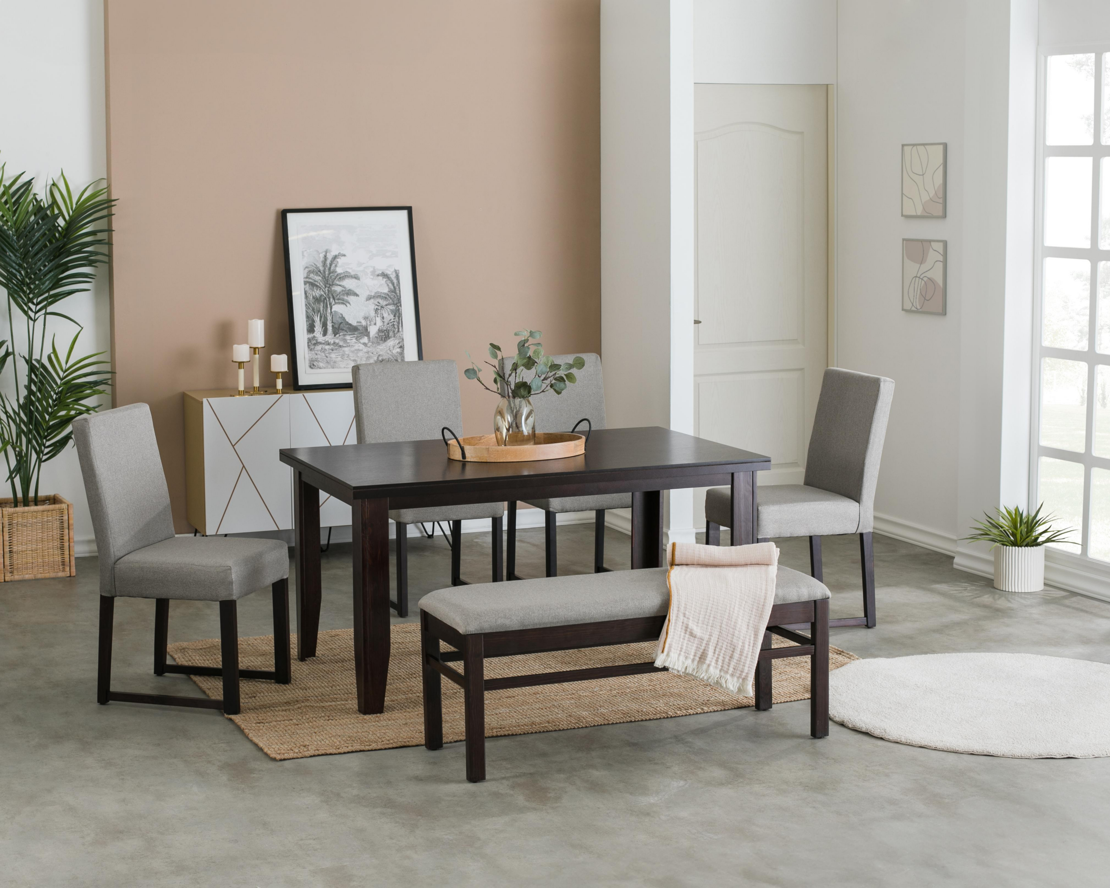 Comedor Bélgica con 4 Sillas y 1 Banca $12,899