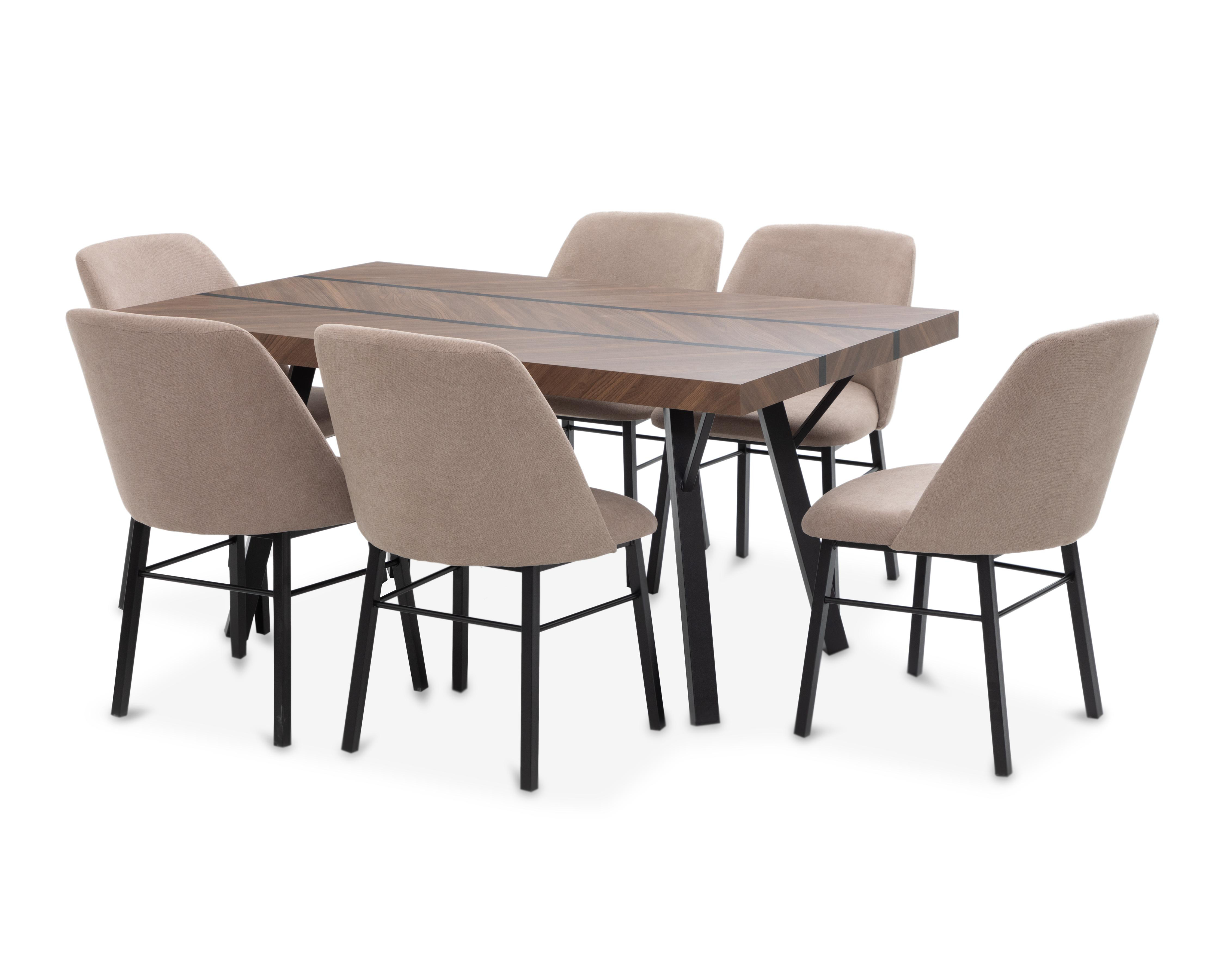Foto 3 pulgar | Comedor Soria con 6 Sillas