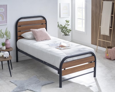 Foto 1 | Cama Individual Córdoba de Metal y Madera