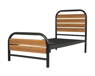 Foto 2 | Cama Individual Córdoba de Metal y Madera