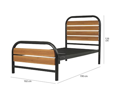 Foto 6 | Cama Individual Córdoba de Metal y Madera