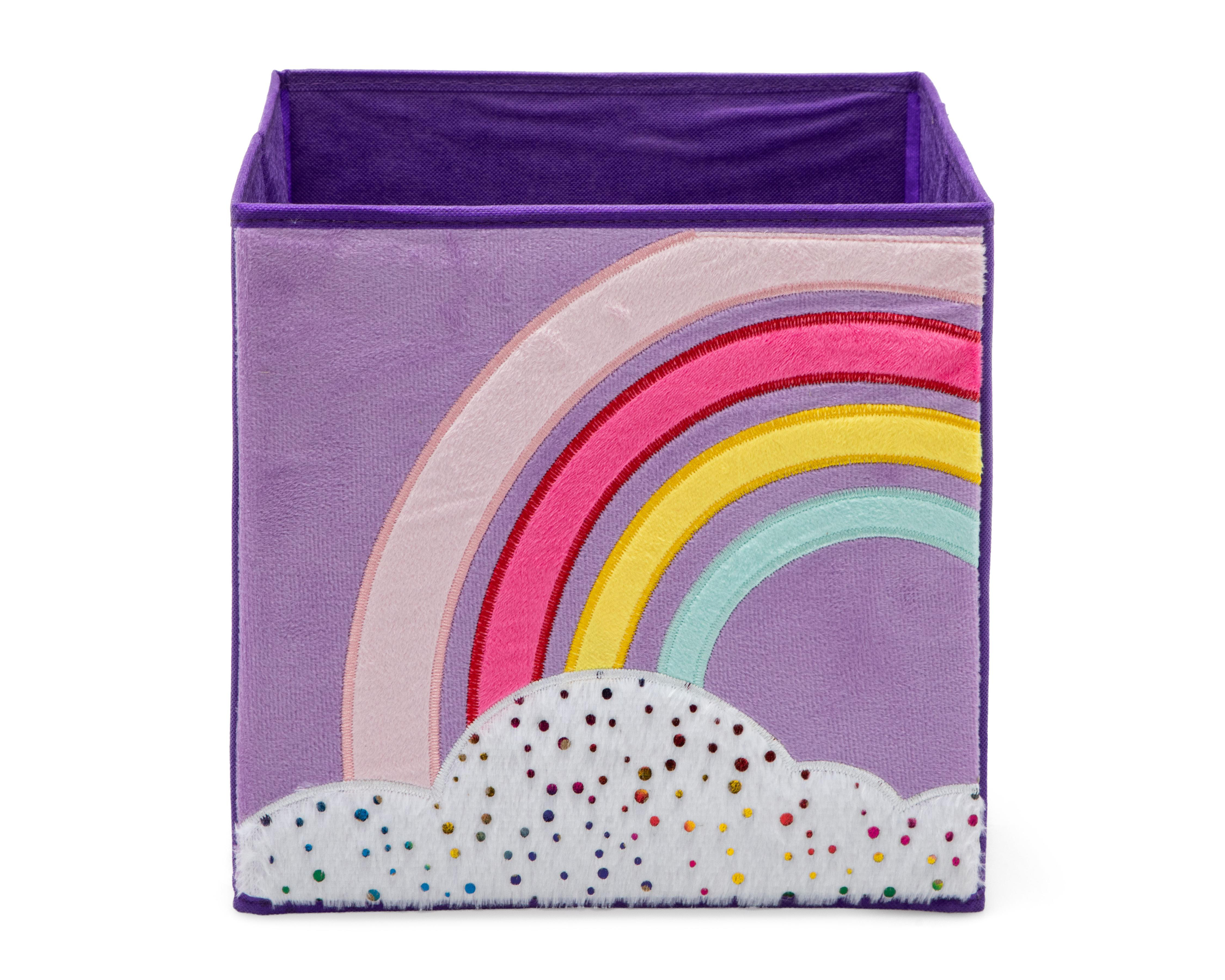 Foto 2 pulgar | Caja de Almacenamiento de Poliéster Rainbow Morada