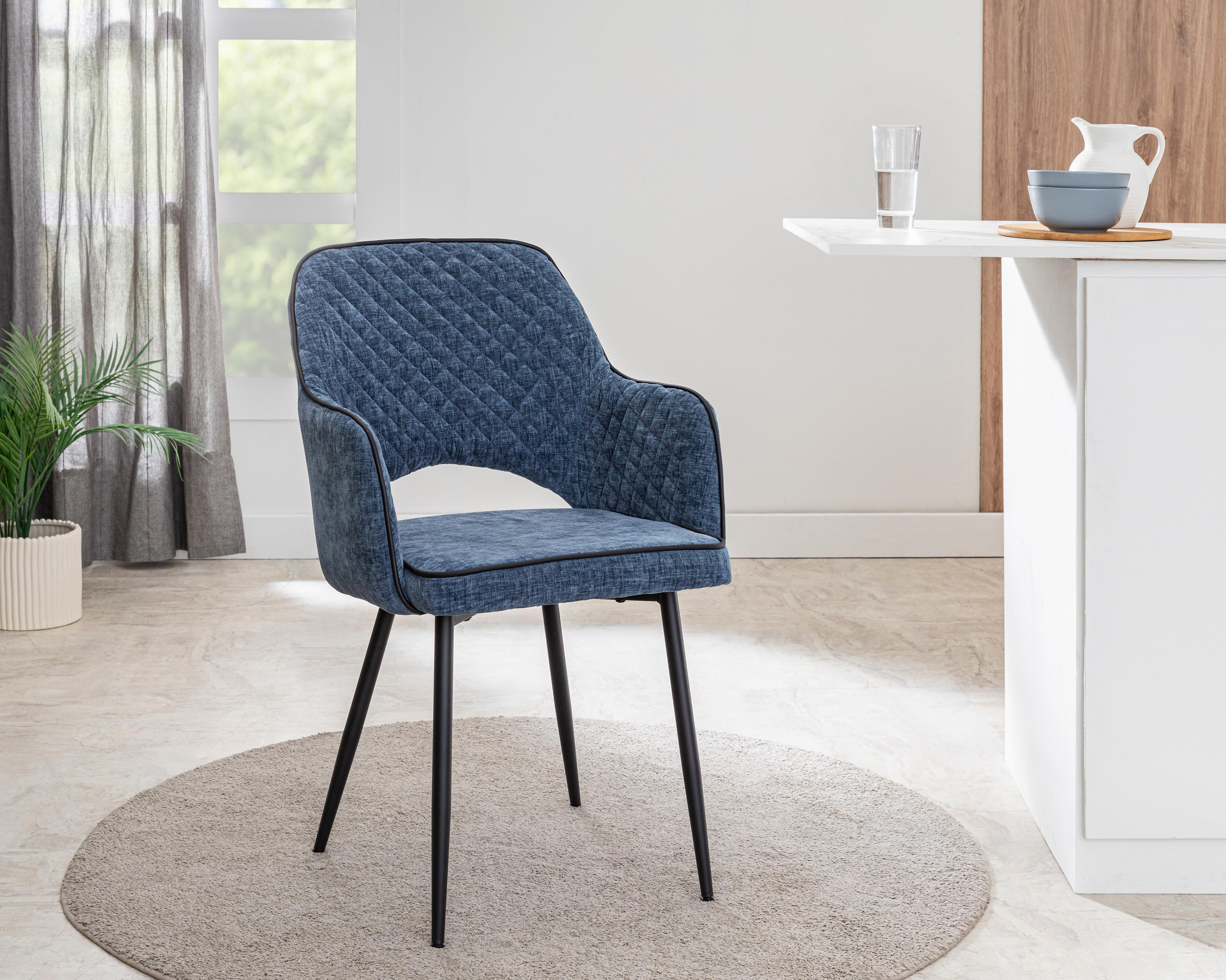 Silla de Metal Ikal Estambul Azul