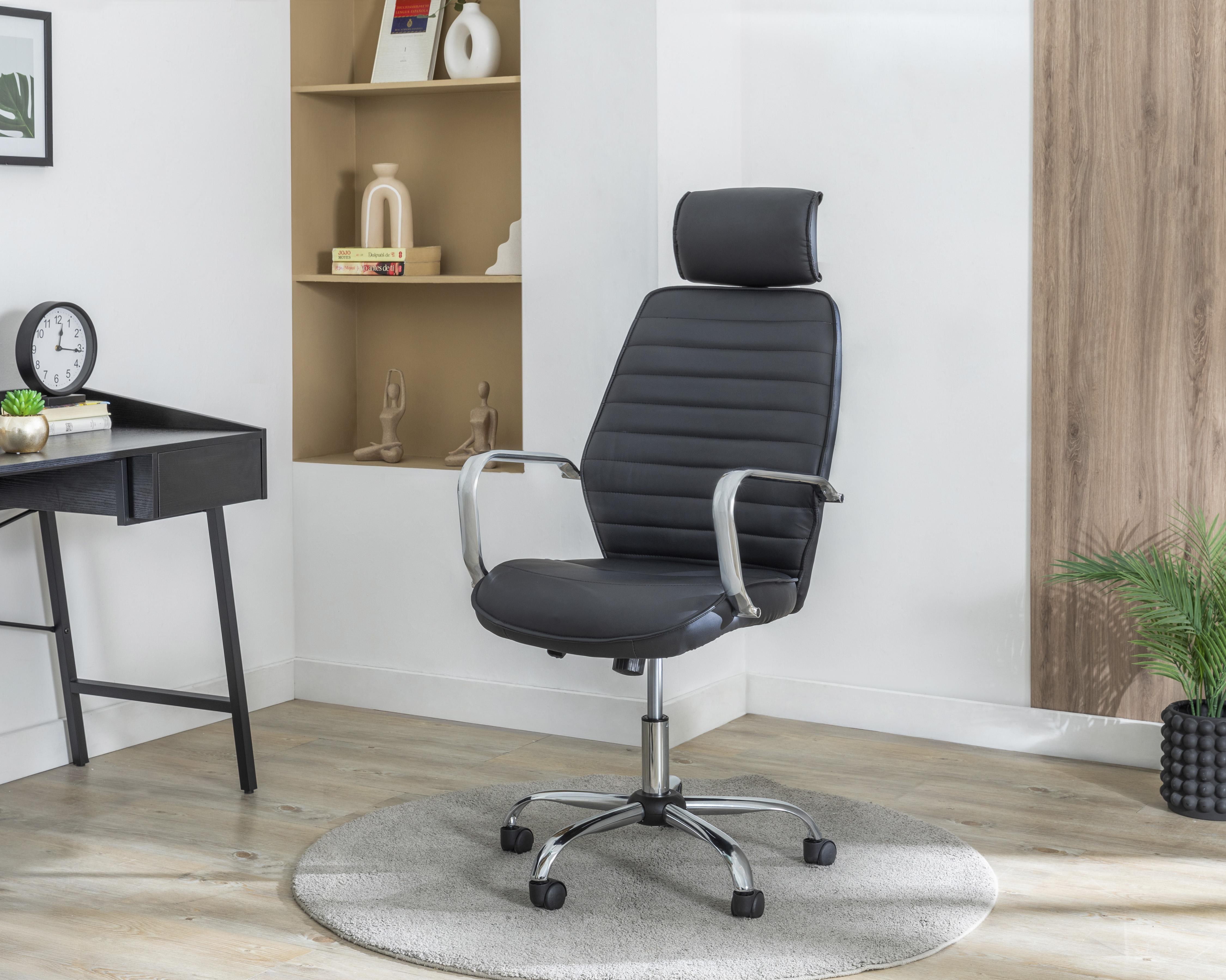 Foto 1 | Silla de Oficina Alexa Negra
