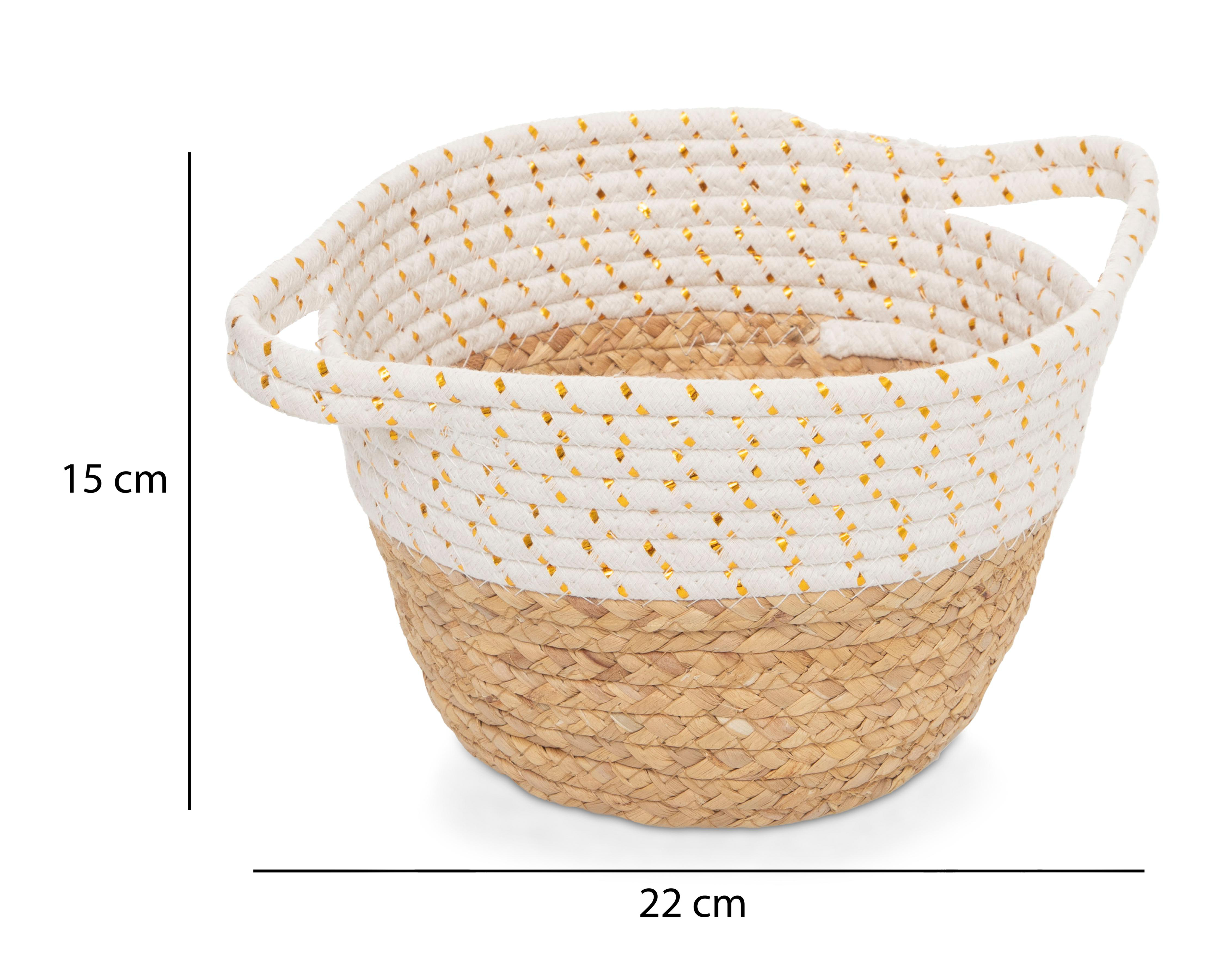 Foto 6 | Canasta de Poliéster +Simple Iris Beige