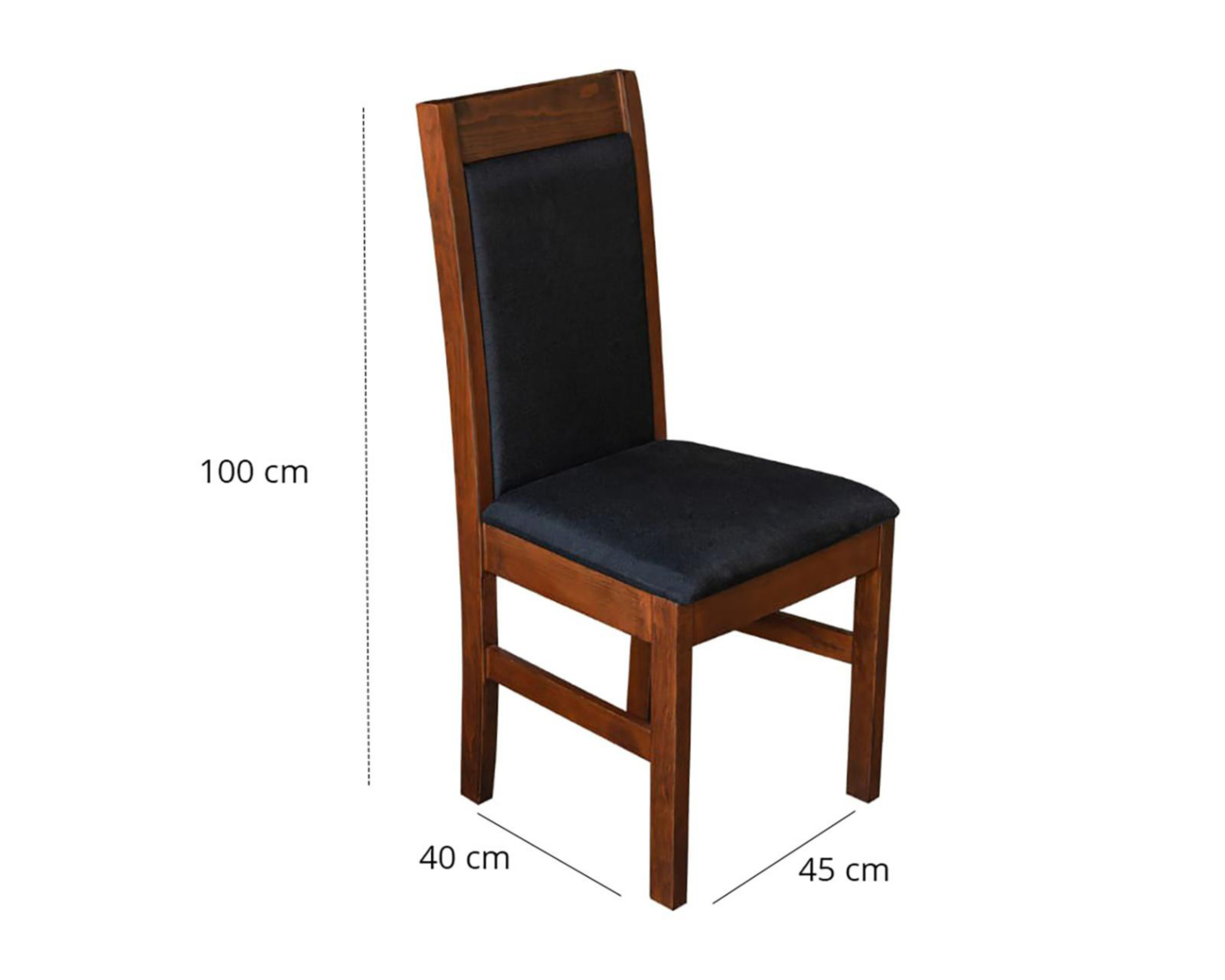 Foto 7 pulgar | Silla Venecia Negra