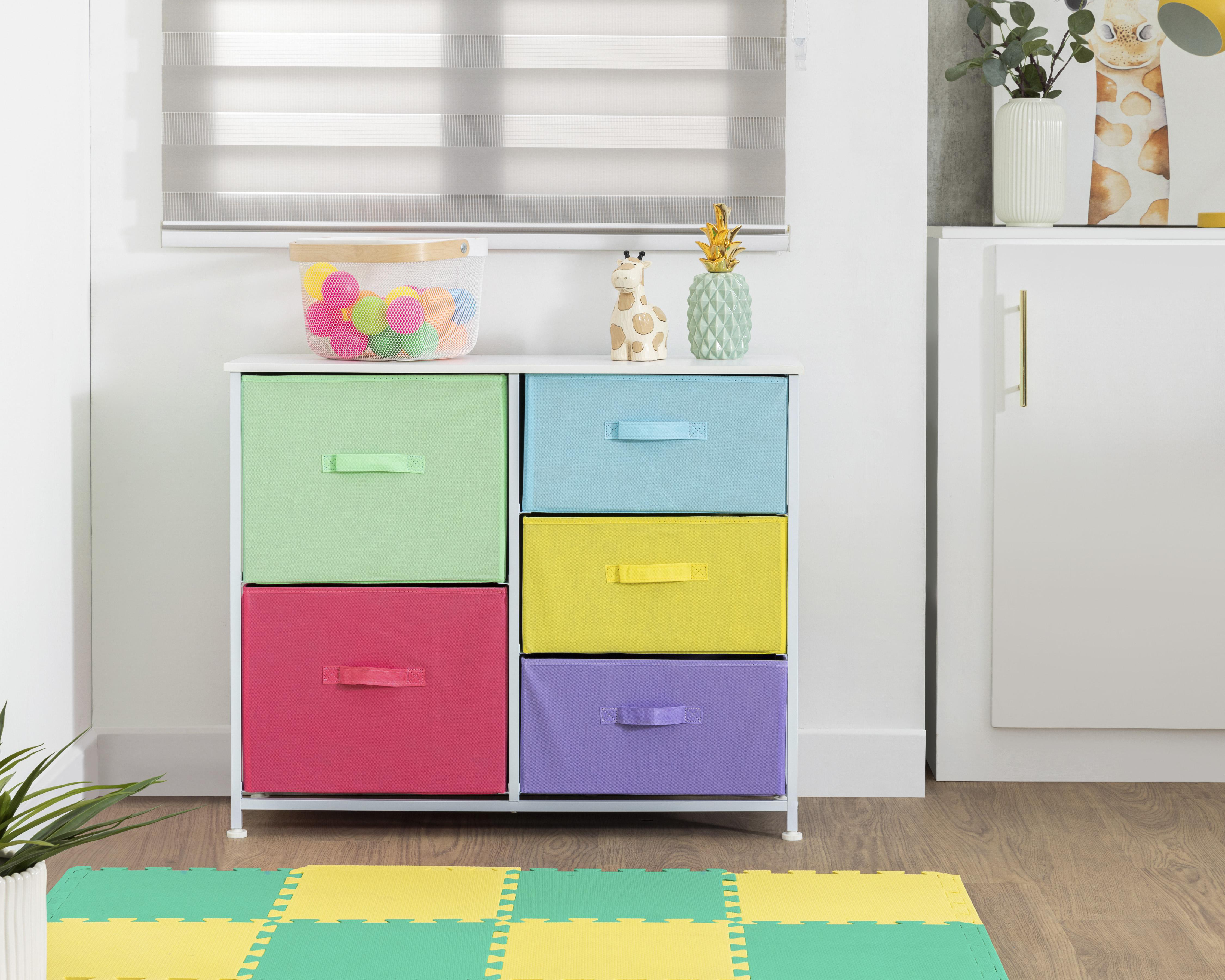 Mueble Organizador de Tela +Simple Luna Multicolor