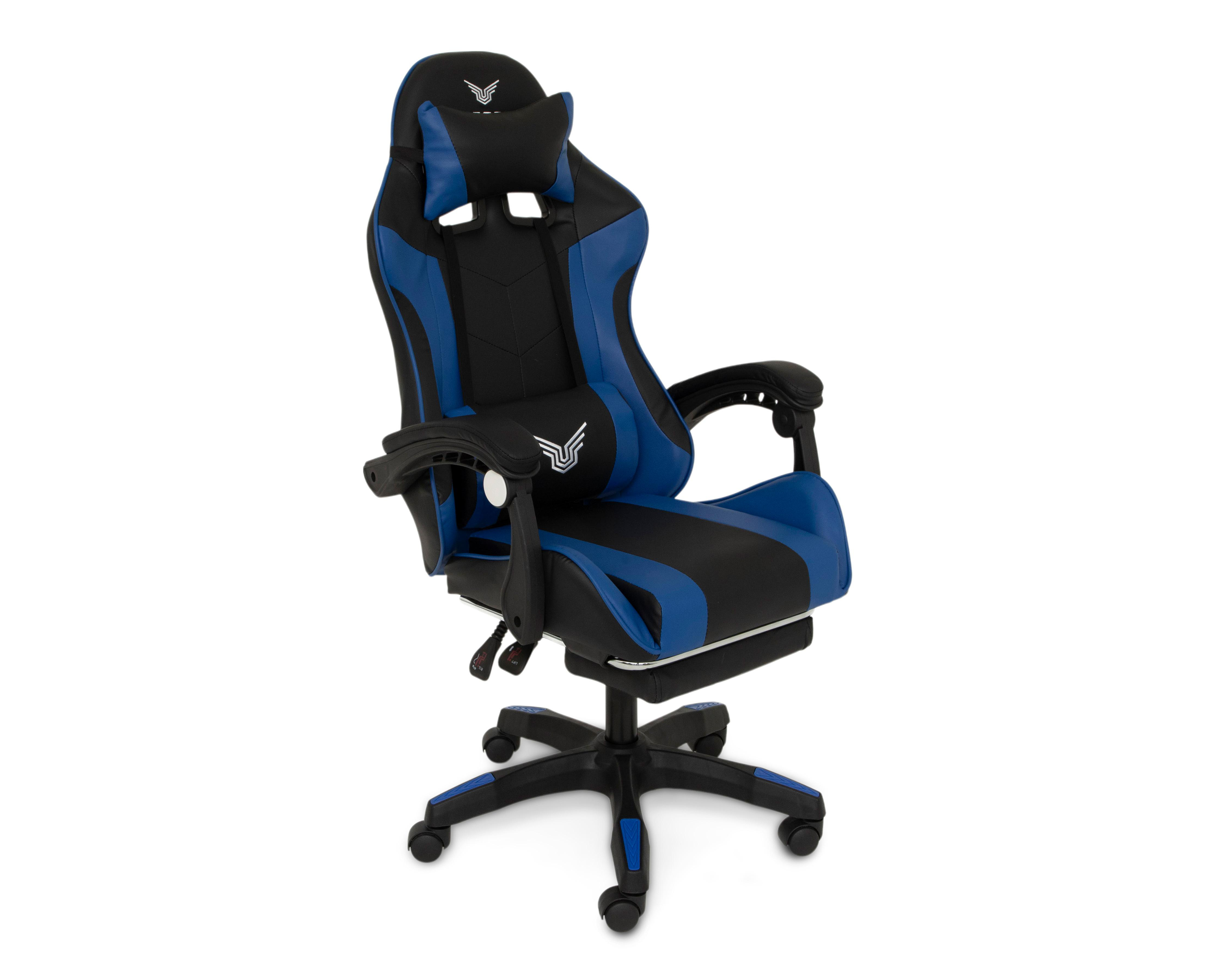 Foto 3 pulgar | Silla Gamer Gamecraft Reclinable Azul