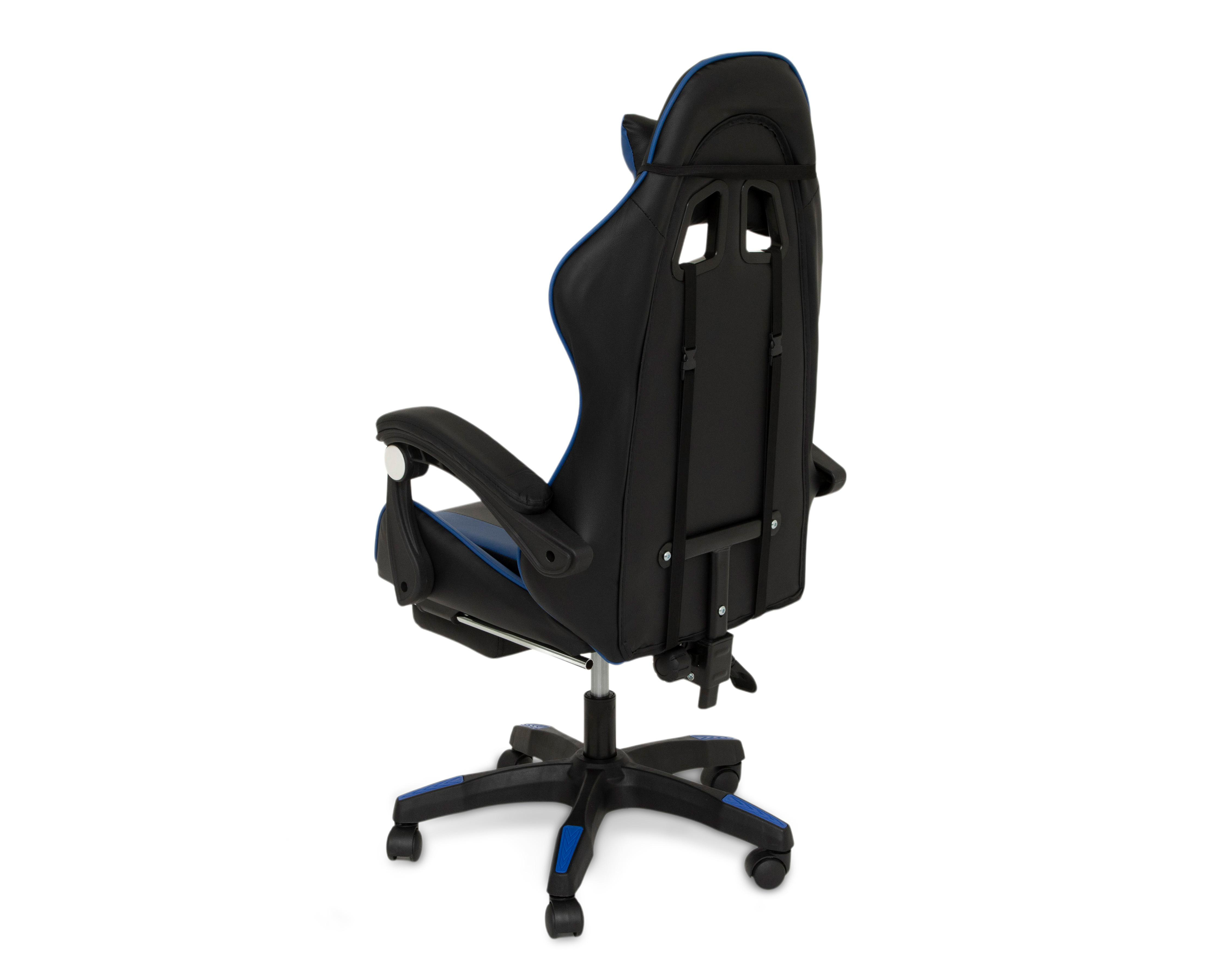 Foto 5 pulgar | Silla Gamer Gamecraft Reclinable Azul