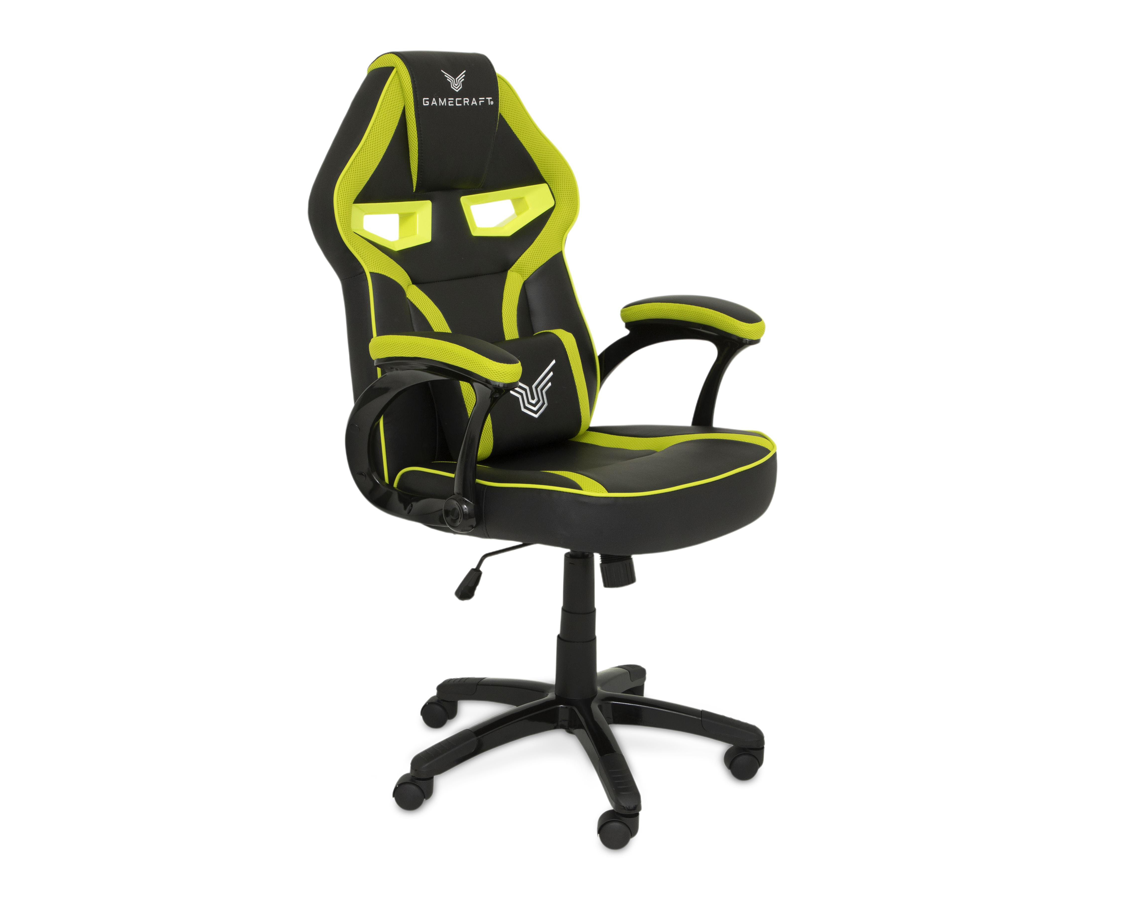 Foto 3 pulgar | Silla Gamer Gamecraft Reclinable Negra