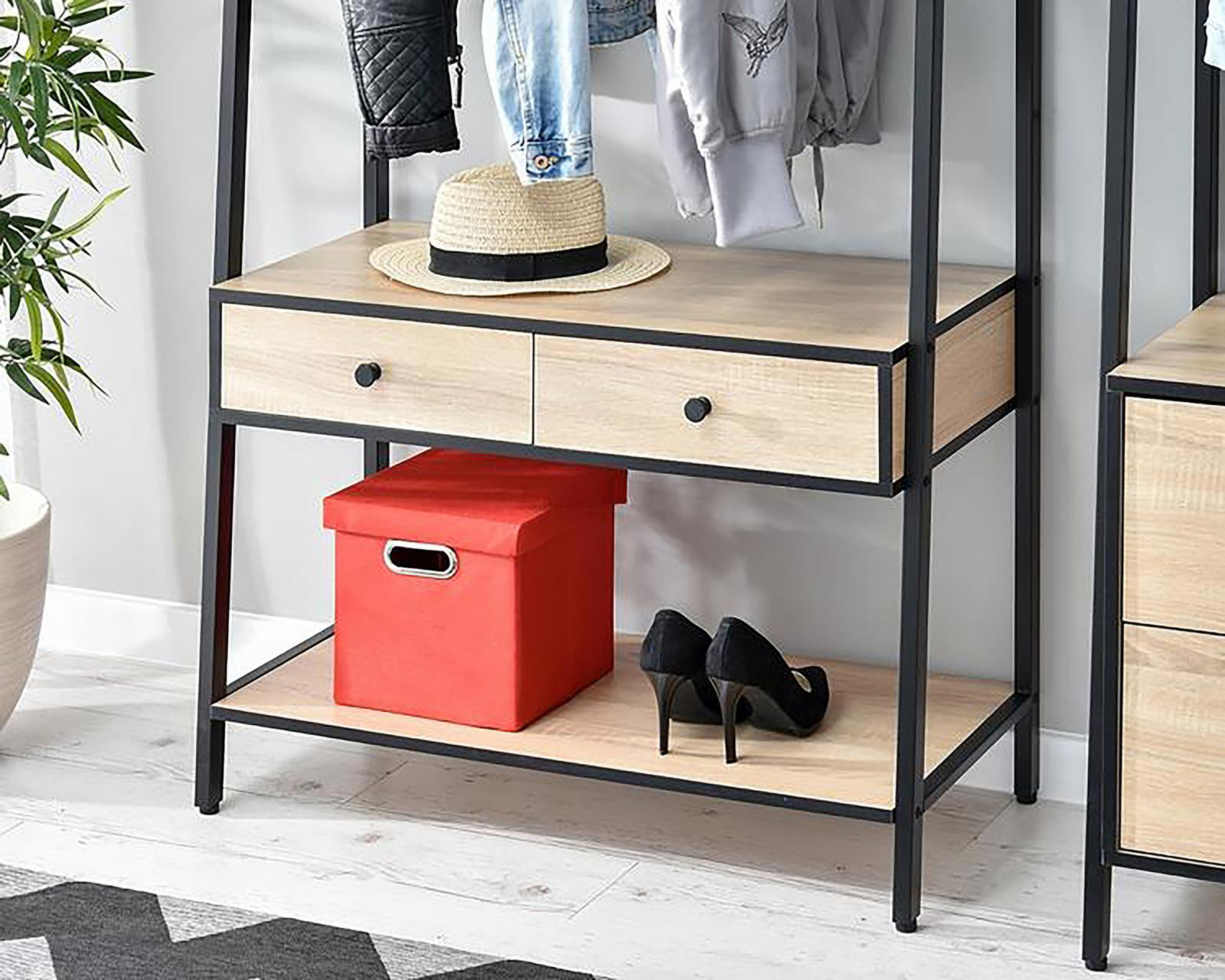 Foto 3 pulgar | Organizador de Ropa de Madera +Simple Giovanni Café