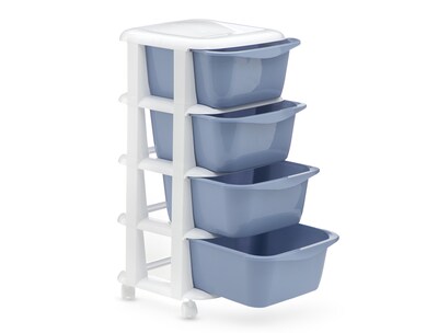 Foto 3 | Carrito Organizador de Plástico +Simple Sara Azul
