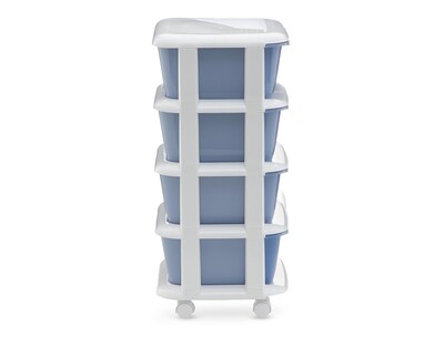 Foto 5 | Carrito Organizador de Plástico +Simple Sara Azul