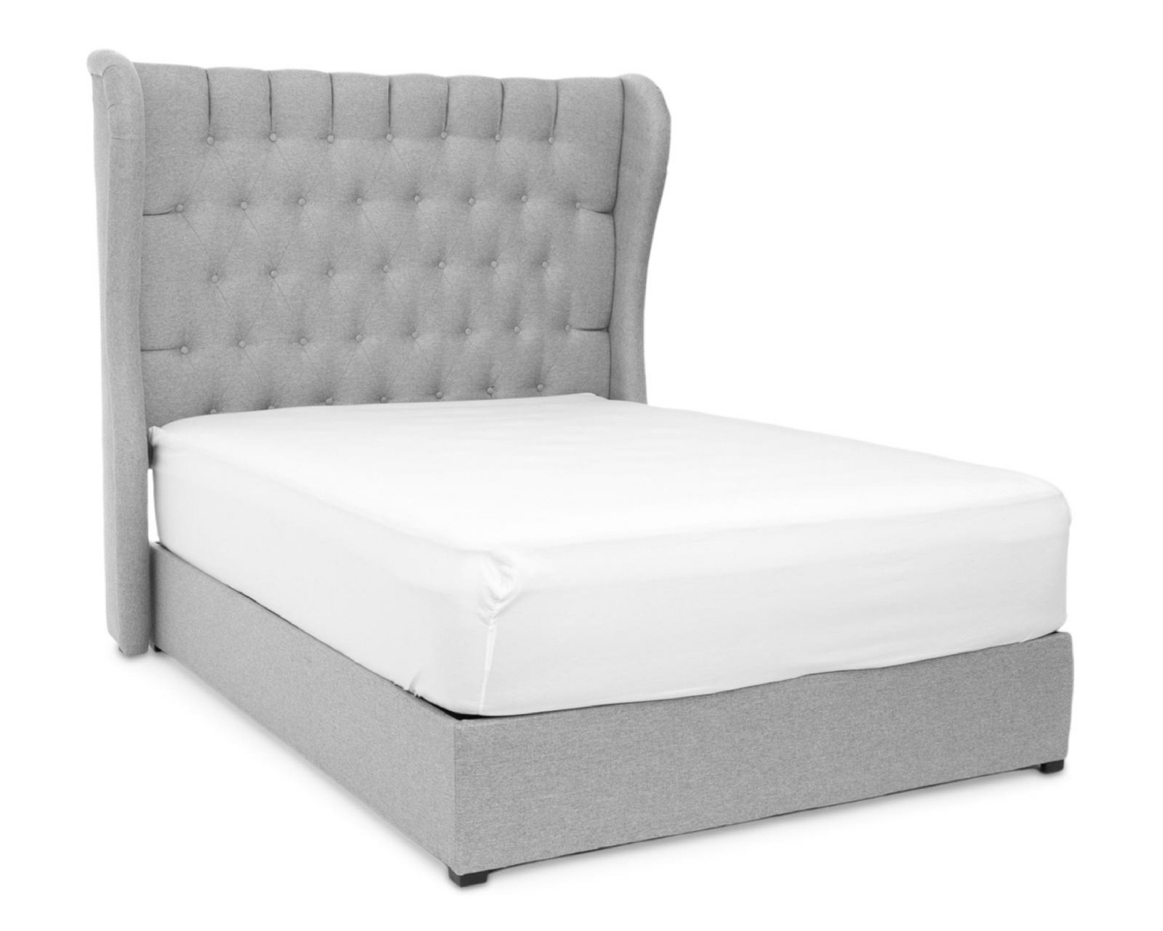 Cama Matrimonial Capitol 2 Piezas Gris