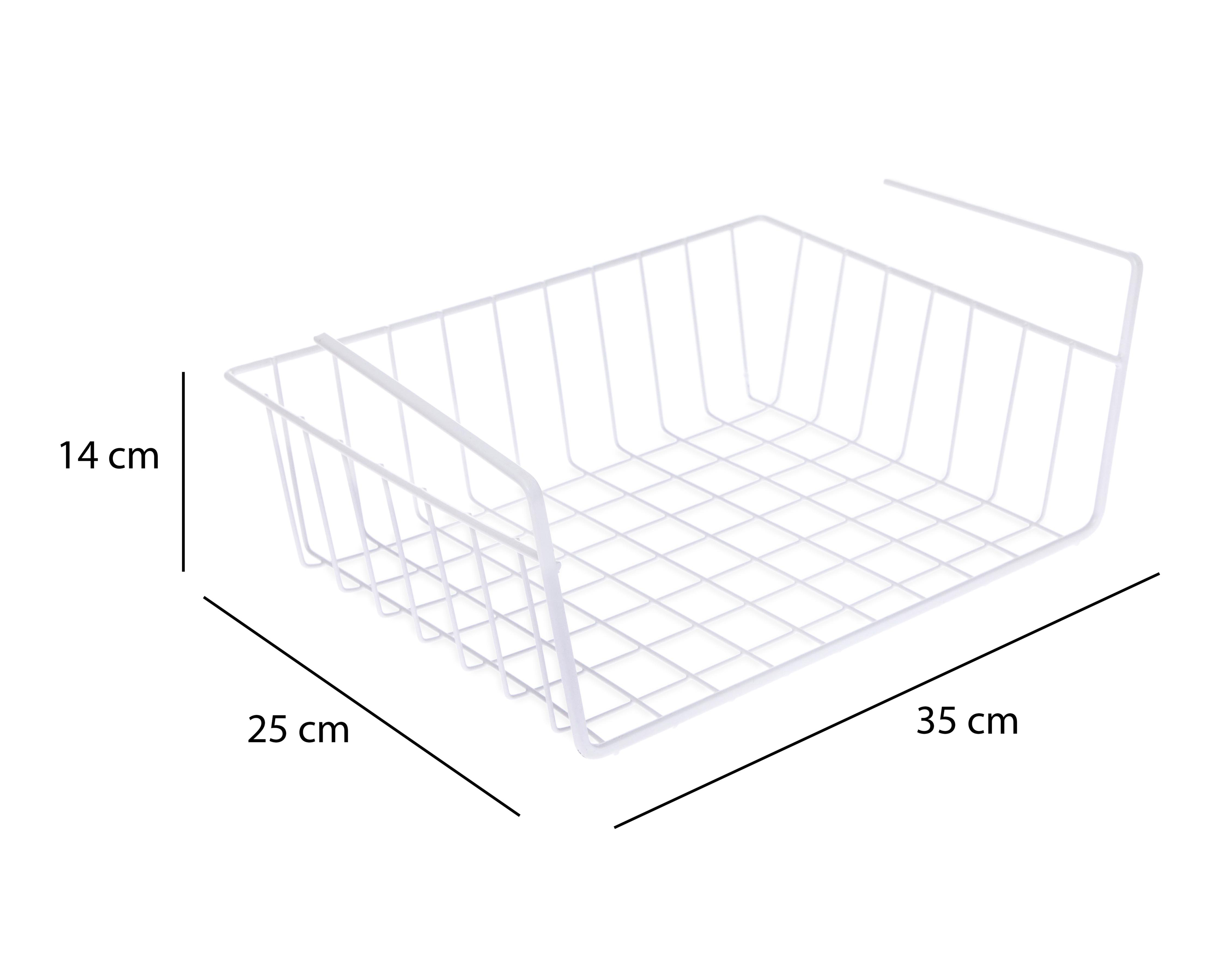 Foto 6 | Cesta de Almacenamiento +Simple de Metal 2 Piezas