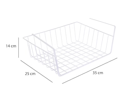 Foto 6 | Cesta de Almacenamiento +Simple de Metal 2 Piezas