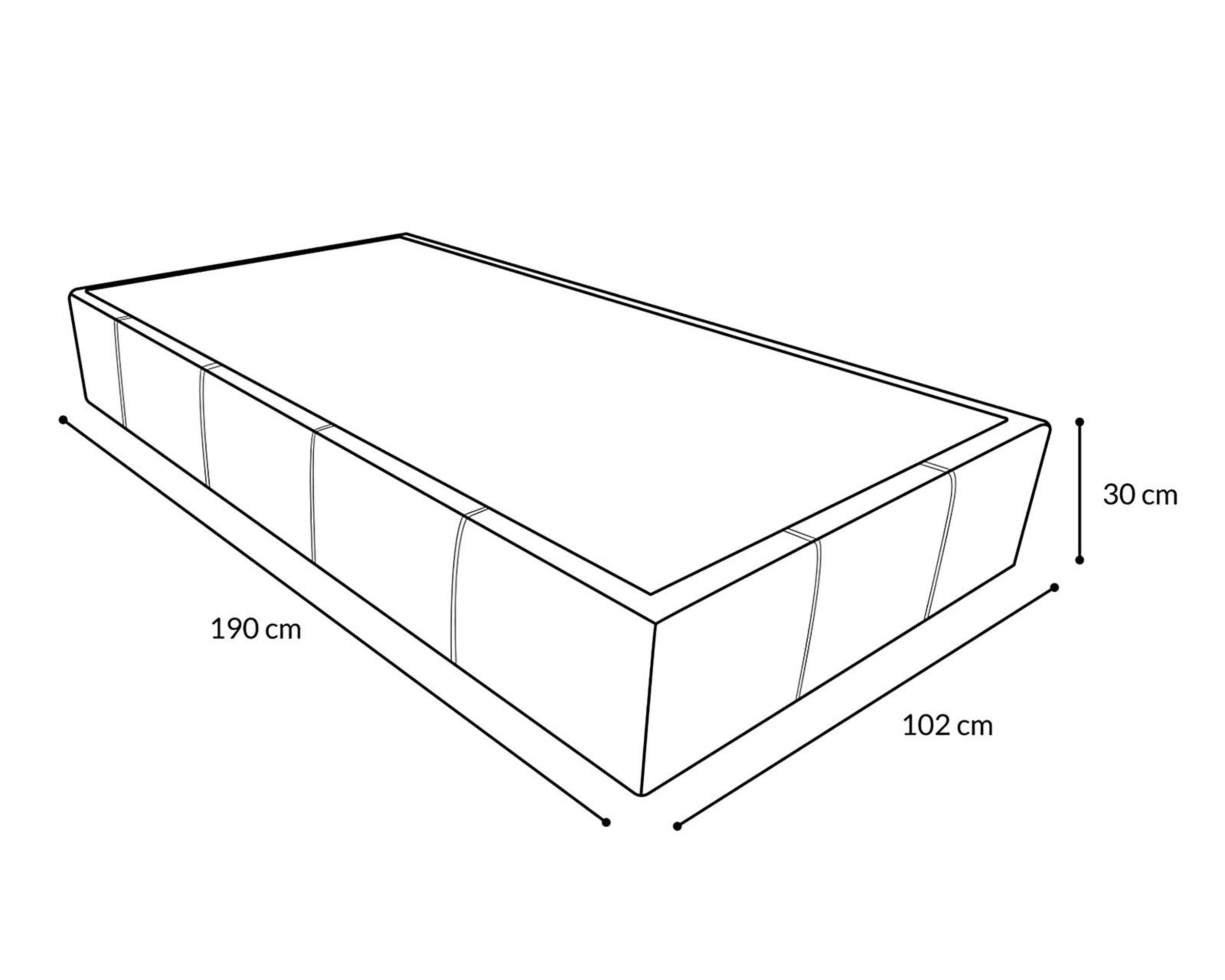 Foto 9 pulgar | Base para Cama Individual Génova de Madera Industrializada