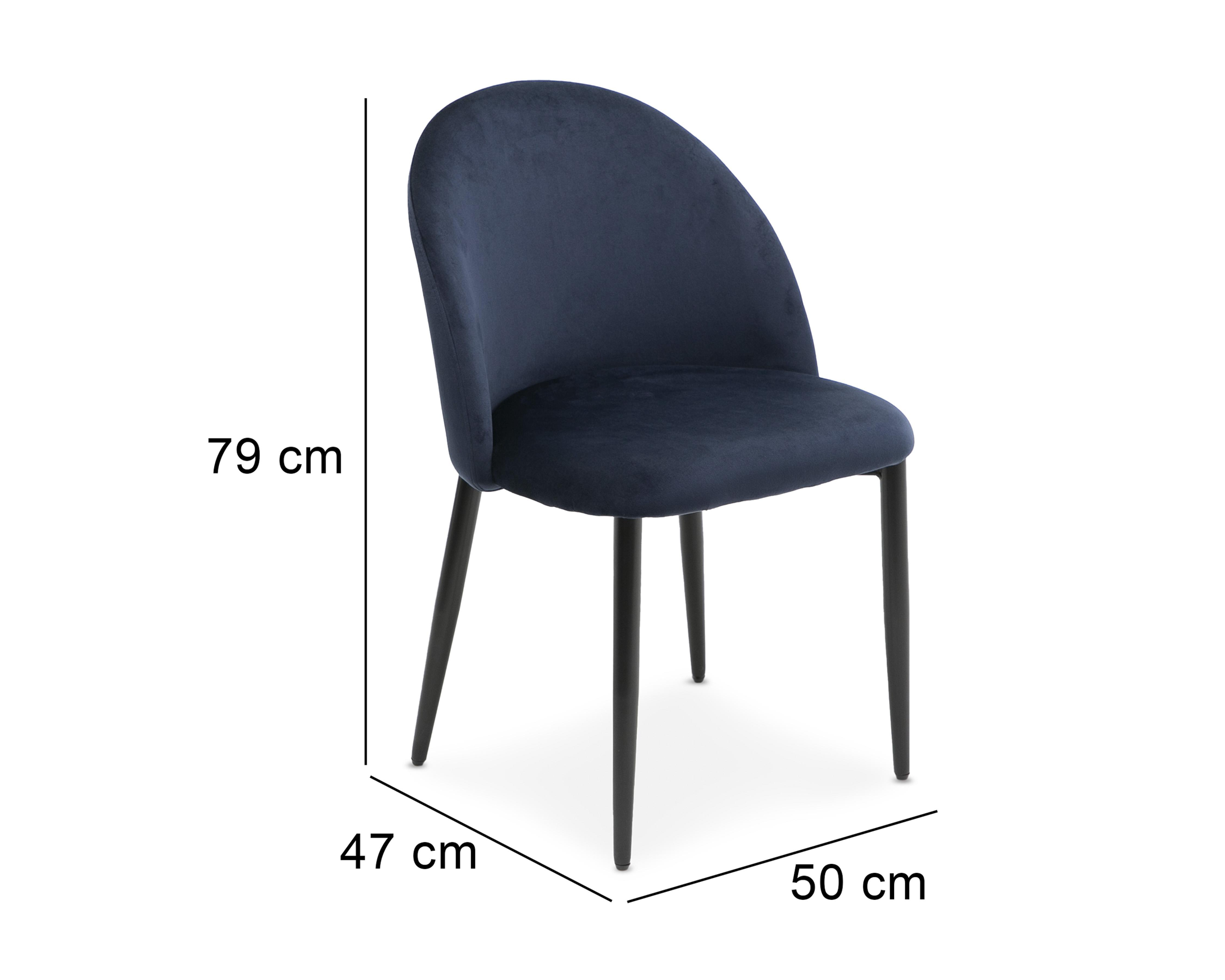 Foto 6 pulgar | Silla de Madera Ikal Verona Azul