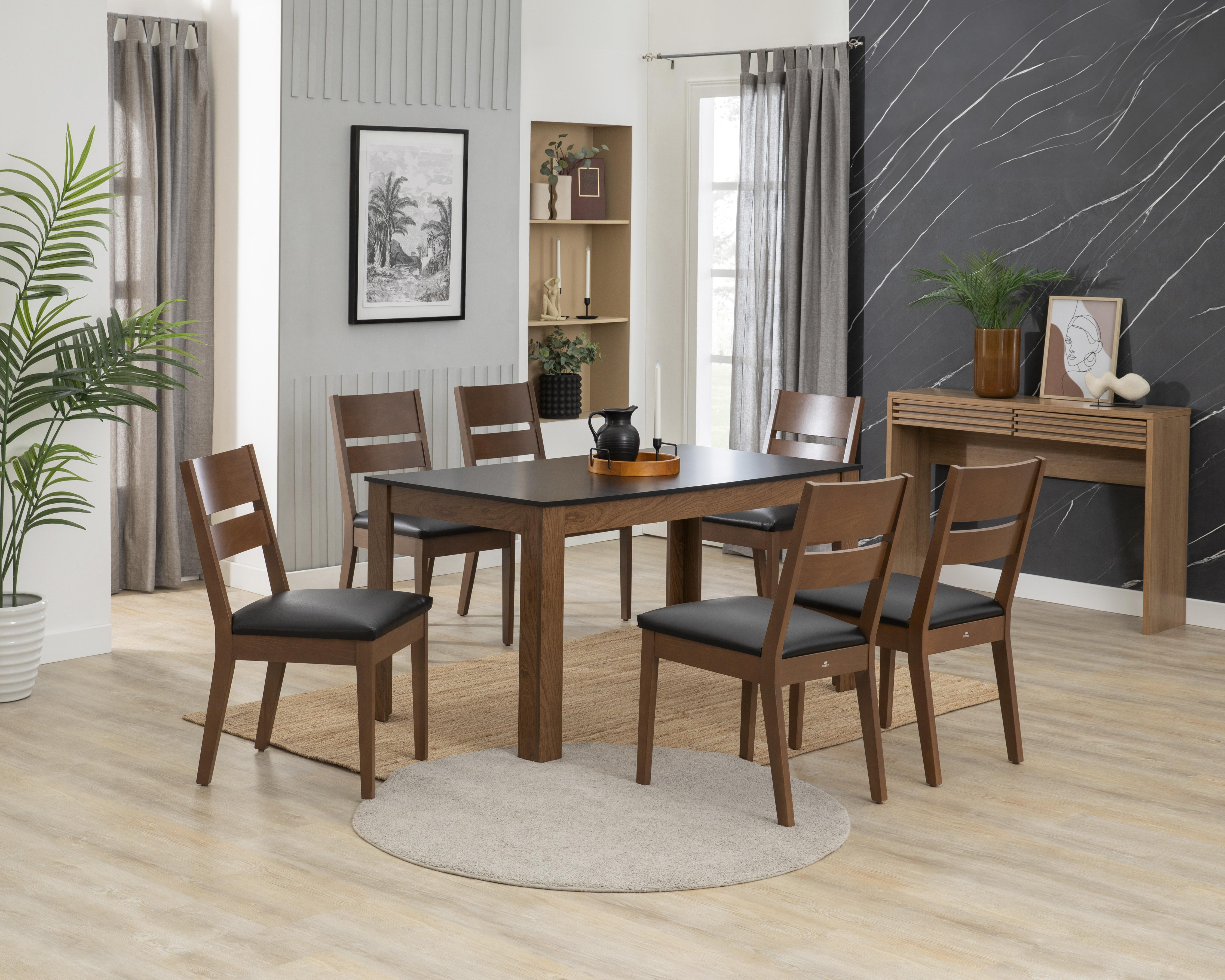 Foto 2 pulgar | Comedor Fargo con 6 Sillas