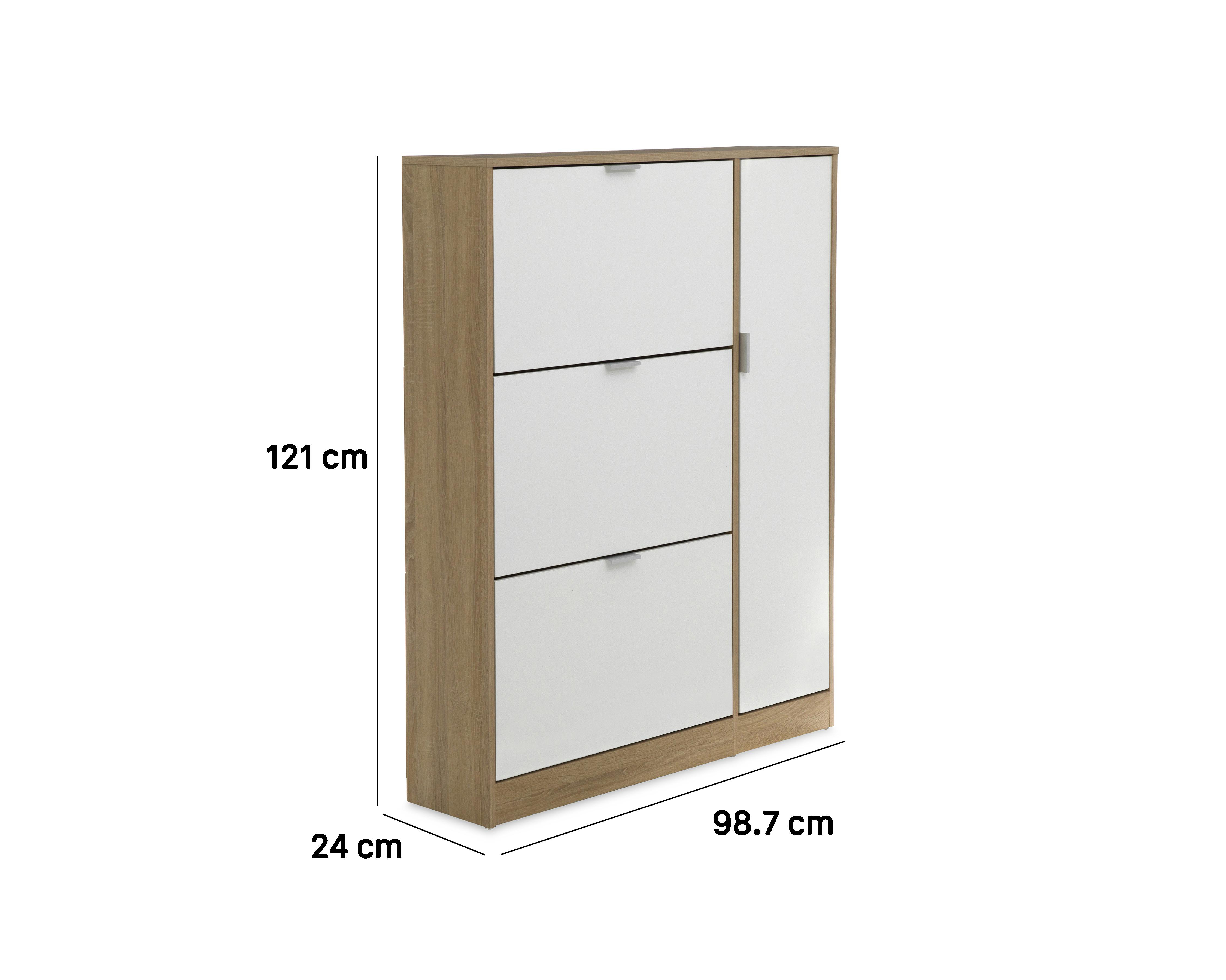 Foto 6 | Zapatera de Madera +Simple Emma con Cajones Abatibles