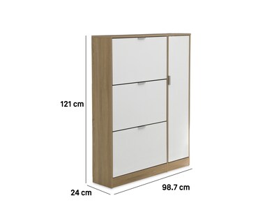 Foto 6 | Zapatera de Madera +Simple Emma con Cajones Abatibles