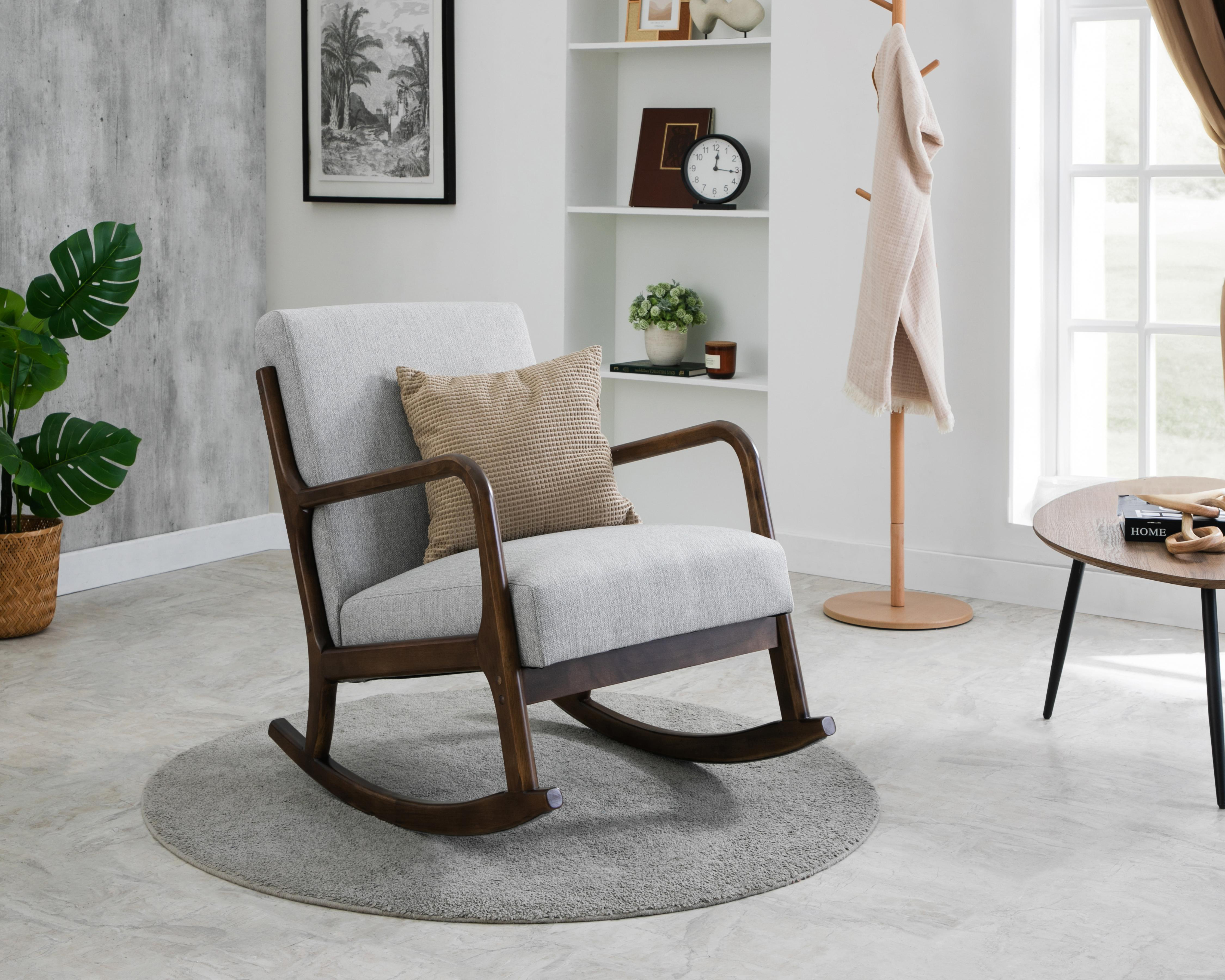 Foto 1 | Silla Mecedora de Madera Ikal Cameron