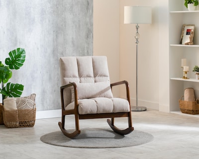 Foto 1 | Silla Mecedora de Madera Ikal Siena