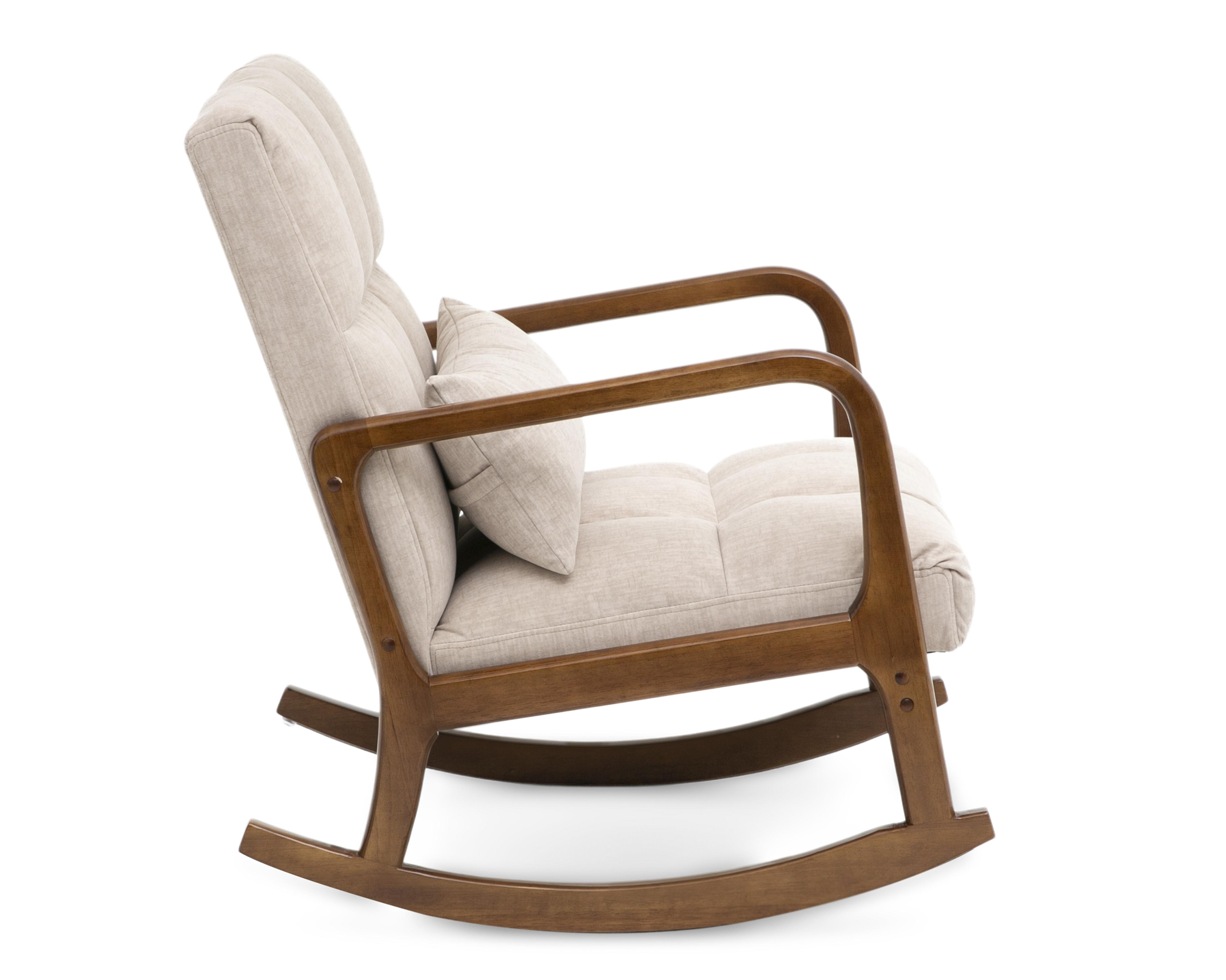 Foto 4 pulgar | Silla Mecedora de Madera Ikal Siena