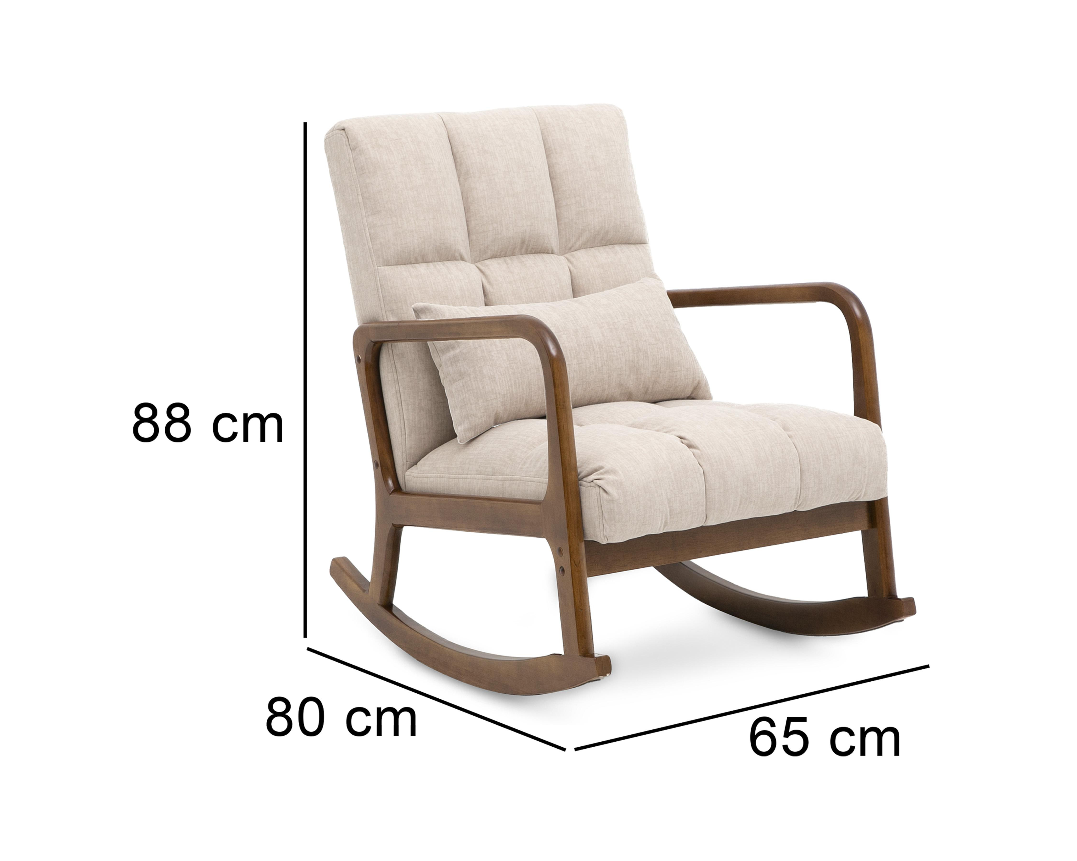 Foto 7 pulgar | Silla Mecedora de Madera Ikal Siena